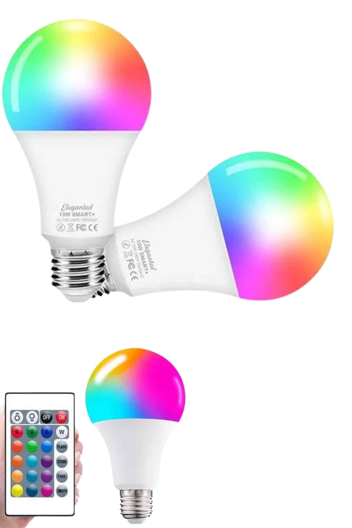 Ayarlanabilir Parlaklık RGB Led Ampul Beyaz Lamba Ve Renkli Ampul 3