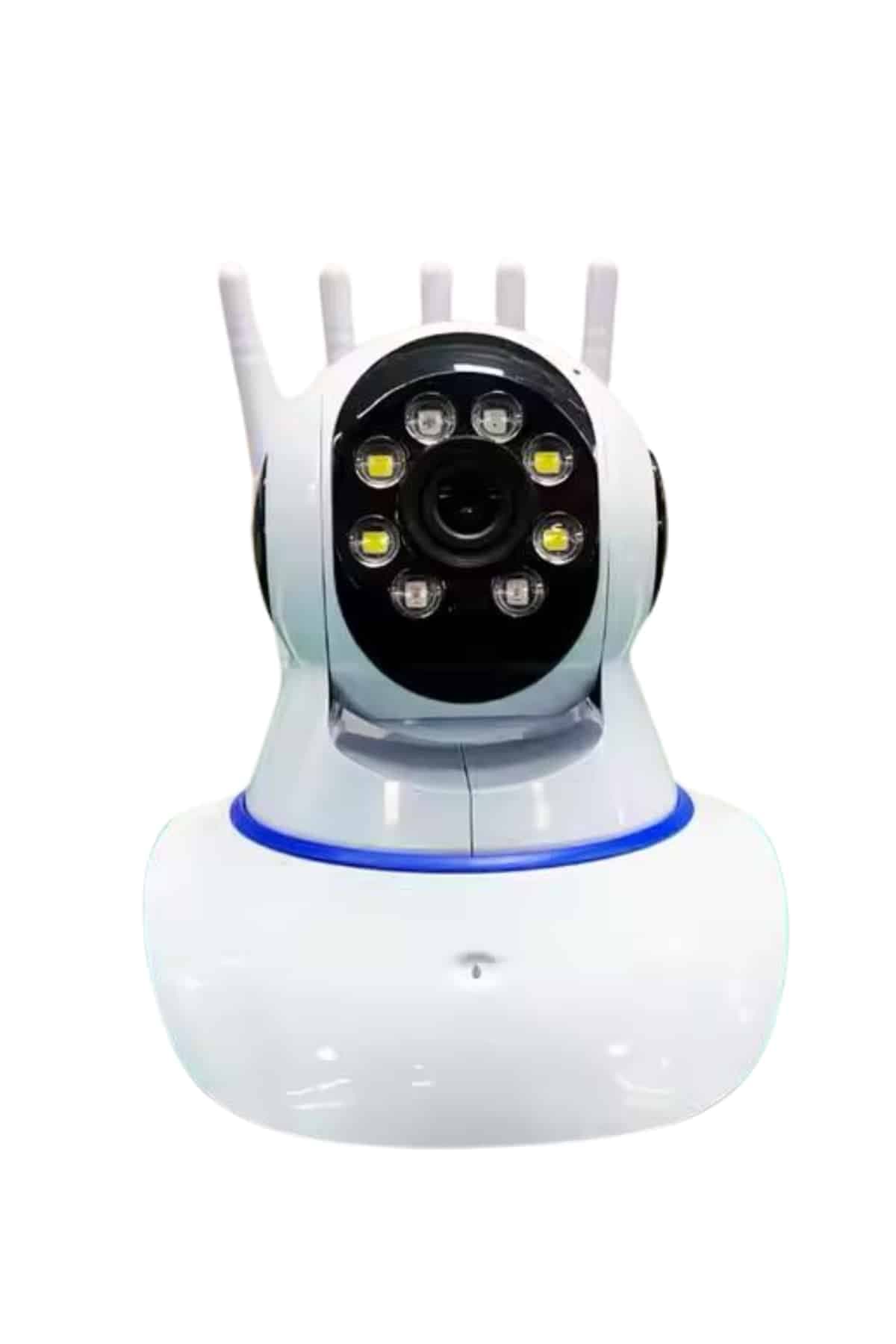 LED Aydınlatmalı 5 Antenli Motorlu 1080P Wifi Kamera Sensörlü 3