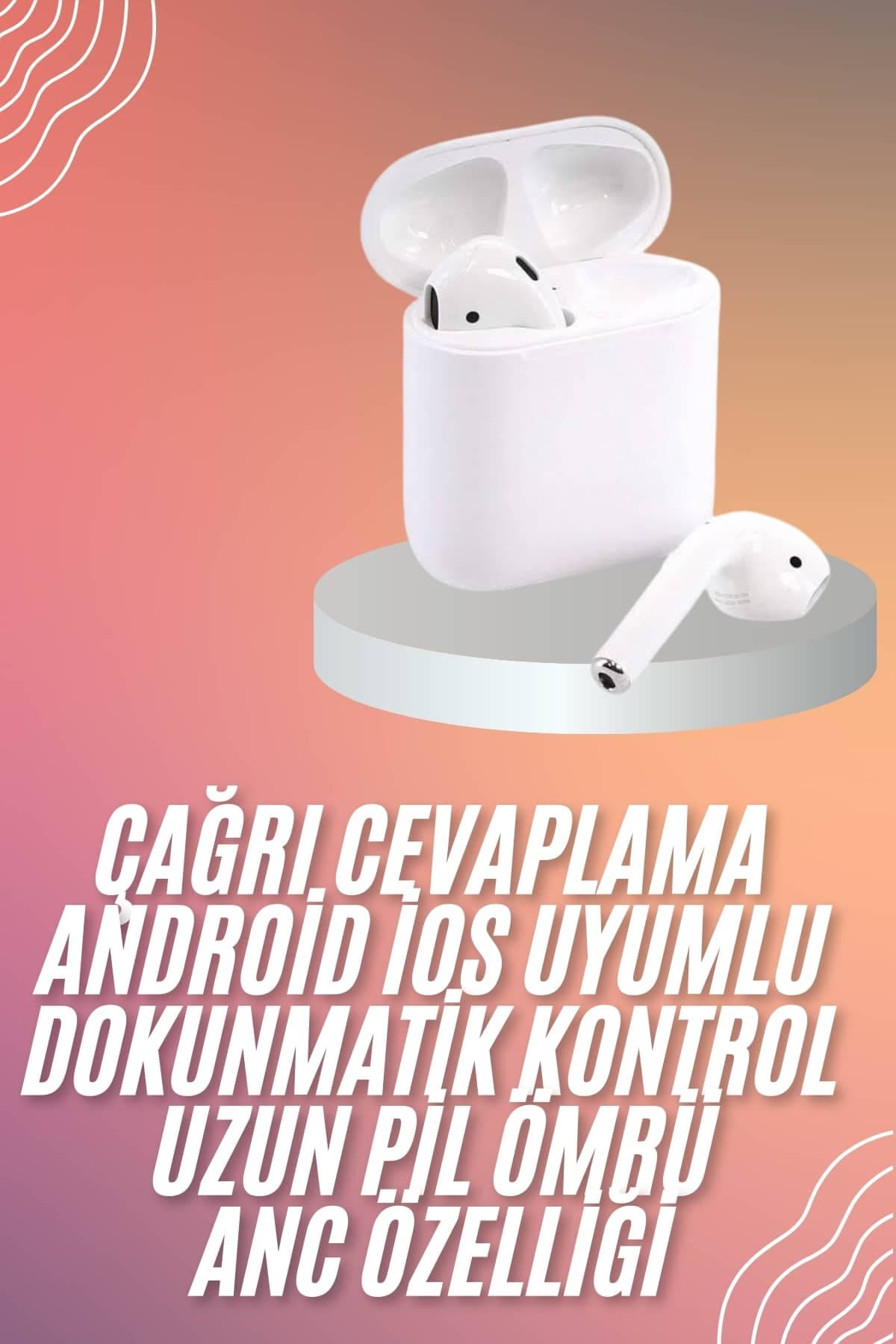 Yeni Nesil Dokunmatik Kontrol Çağrı Cevaplayabilen Kablosuz Bluetooth Kulaklık 3