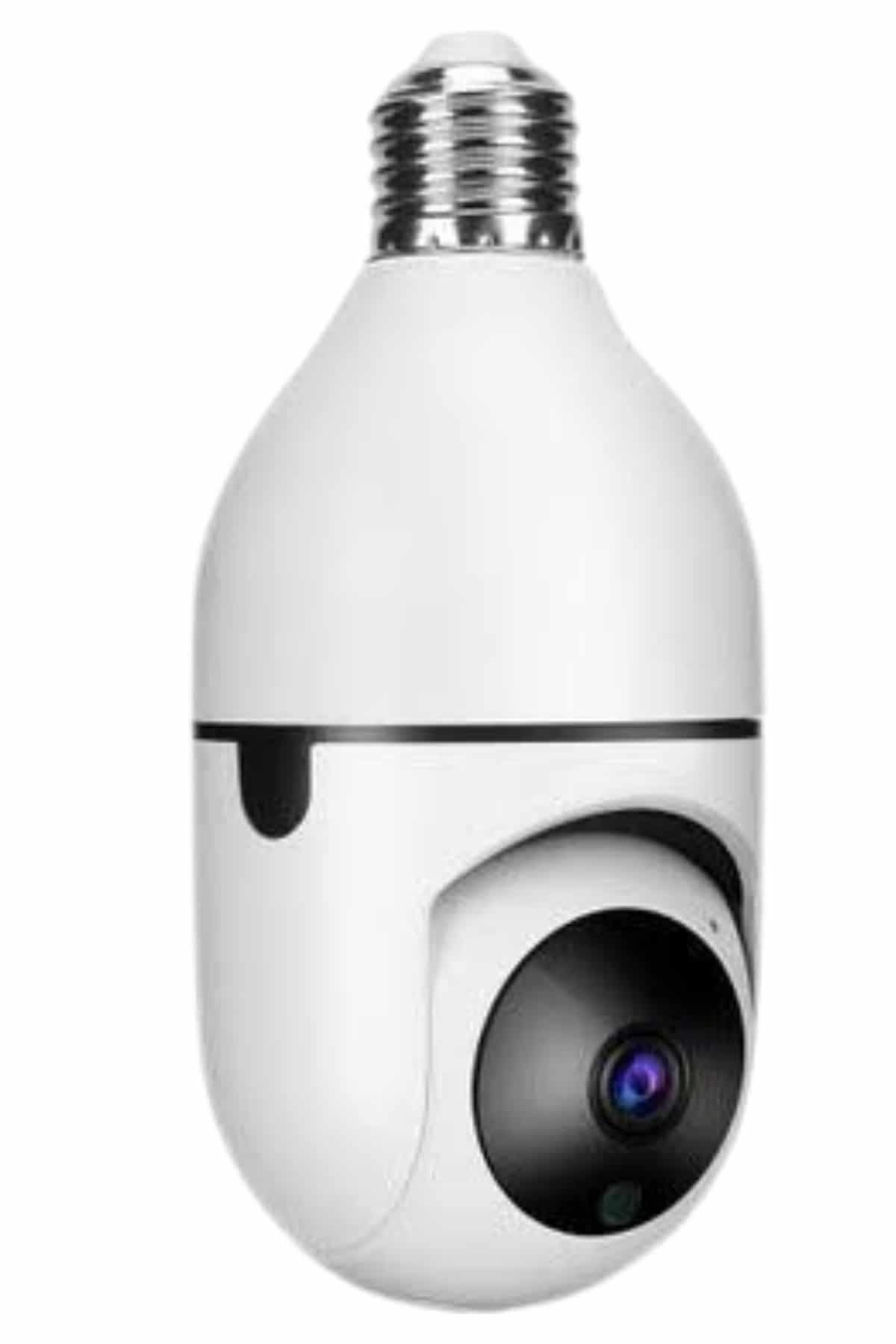 Güvenlik Kamerası Wi-Fi Özellikli 360 Derece Full Hd 1080p Ampül Kamera 4