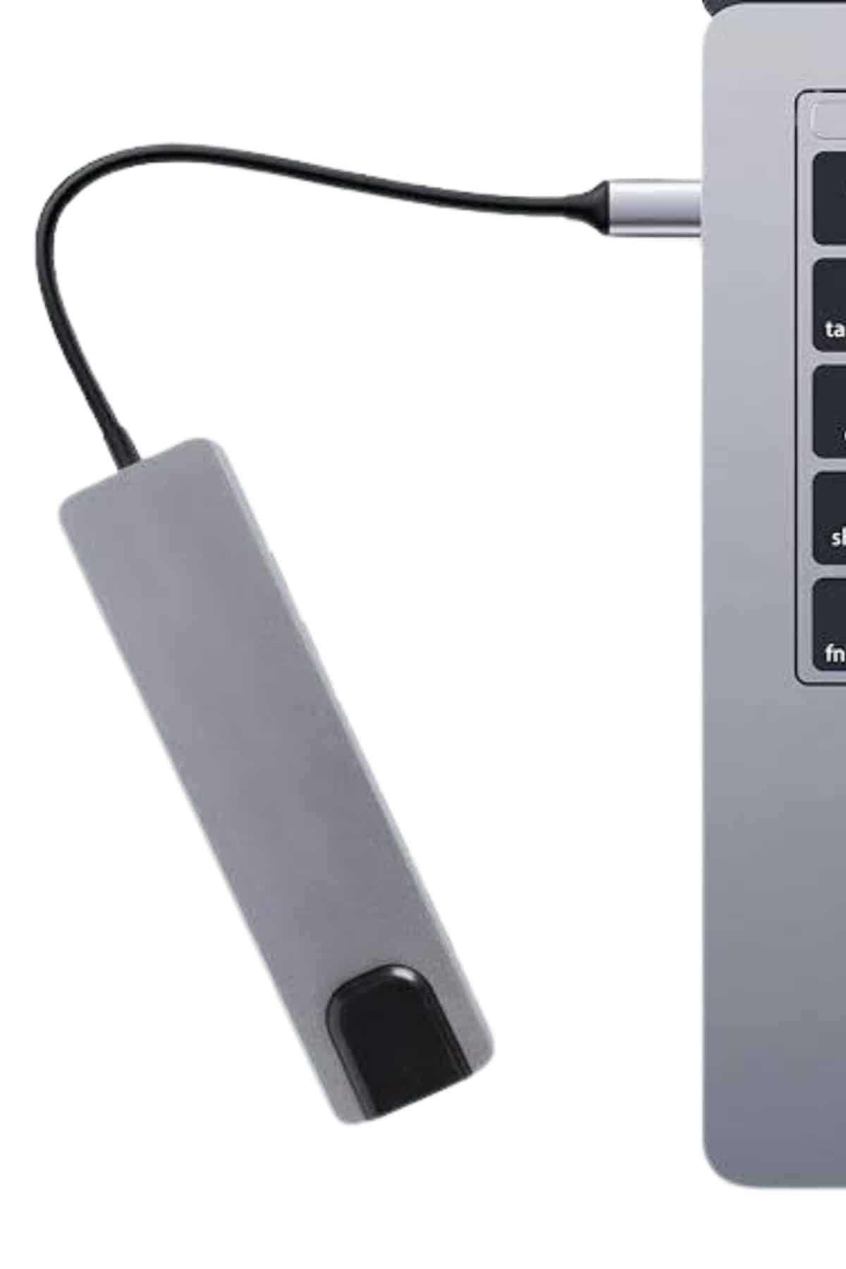 Usb Type-c Hub Dönüştürücü Çevirici Çoklayıcı Macbook Çevirici 8 Portlu 4