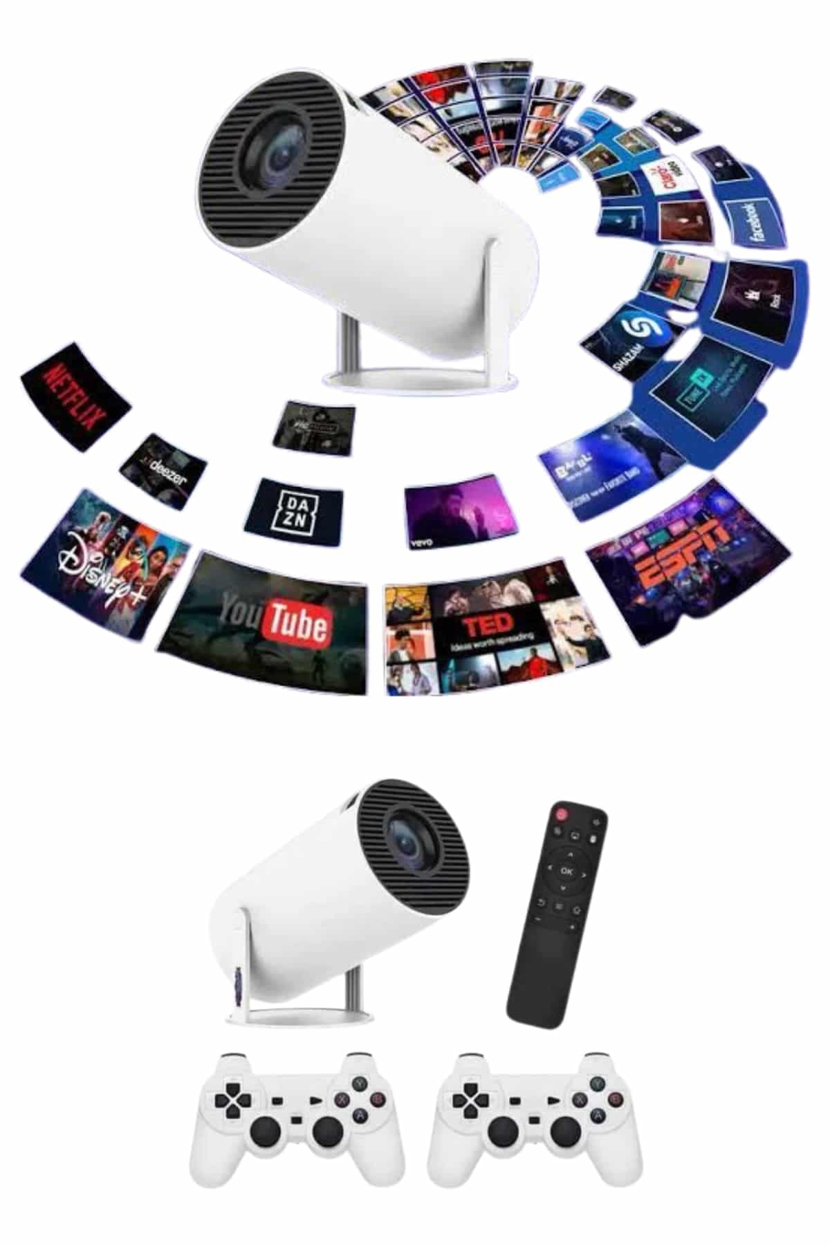 Full HD 8 GB Ayaklı Çift Kollu 4K Video Oyun Konsolu Taşınabilir 4