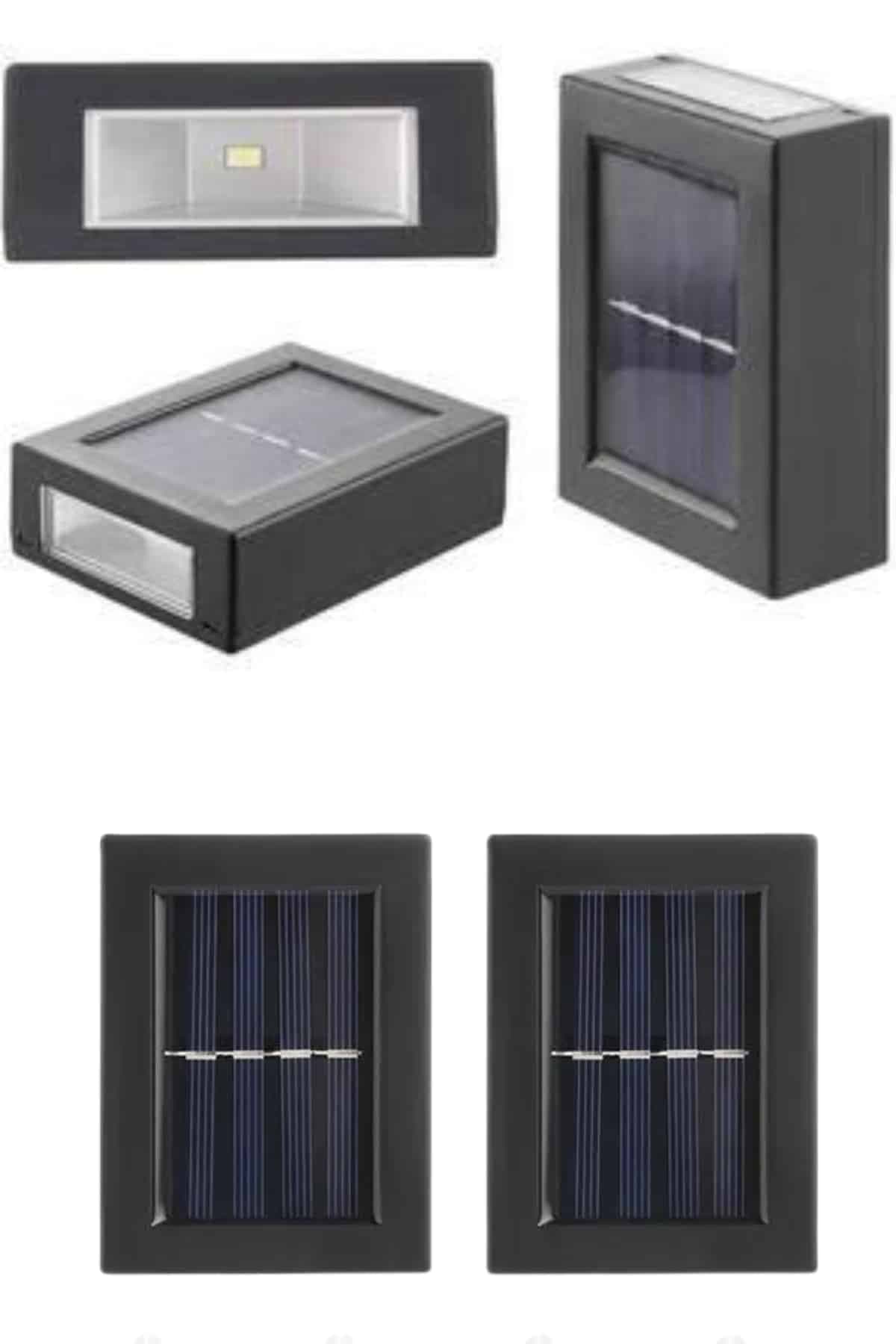 Solar Güneş Enerjili Çift Taraflı Duvar Lambası Çift Taraflı Duvar Lamba Güneş Enerjili 4