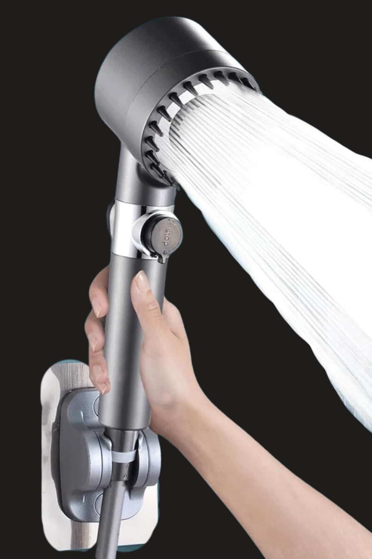 Yeni Nesil Duş Başlığı Paslanmaz Çelik Masaj Etkili Ergonomik Tasarım Su Basınçlı 4