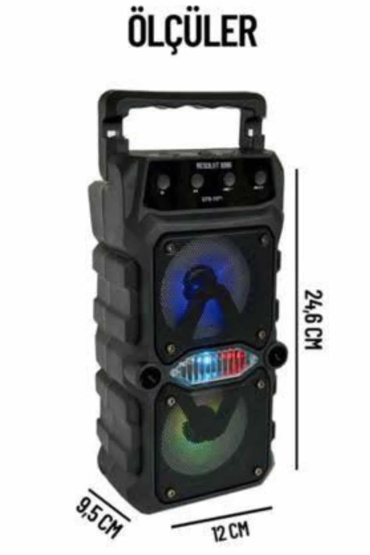 Büyük Boy Bluetooth Hoparlör Çoklu Bağlantı Çift Çıkışlı Taşınabilir Kesintisiz 4