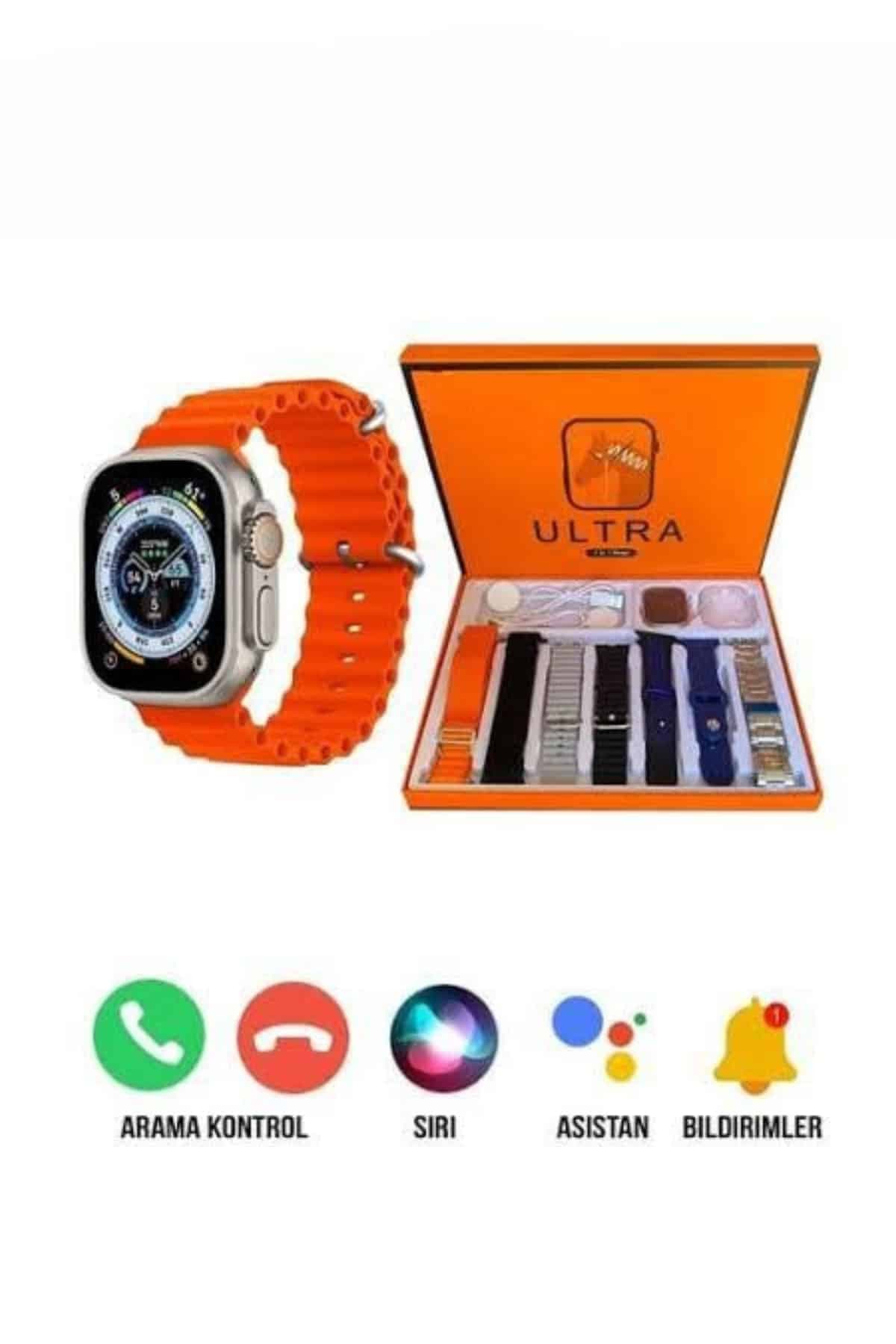 Unisex 7 Kordonlu Çok Fonksiyonlu Nabız Ölçer Akıllı Saat Uyku ve Sağlık Takibi 4