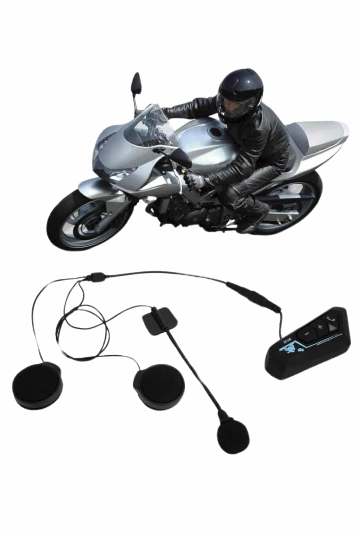 Bluetooth Kask Kulaklığı Intercom 5.0 Bluetooth Android ve İOS Uyumlu 4