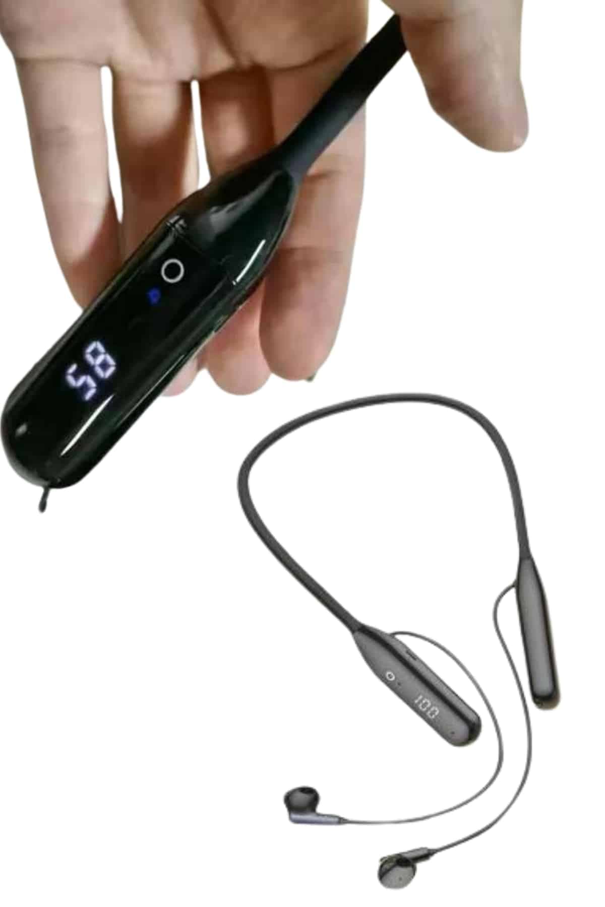 Bluetooth Kulaklık Kablolu Android ve İOS Uyumlu ANC Özellikli 100 saat sarj 5