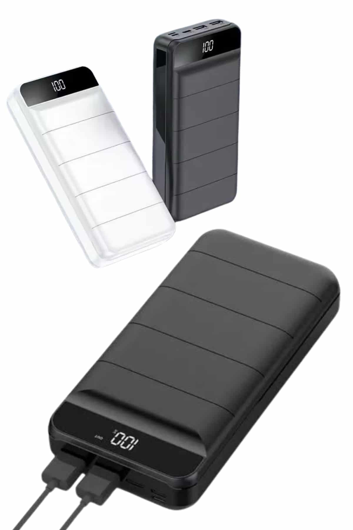 50.000 Mah Powerbank Turbo Hızlı Led Göstergeli Android İOS Uyumlu Taşınabilir Askılı 5