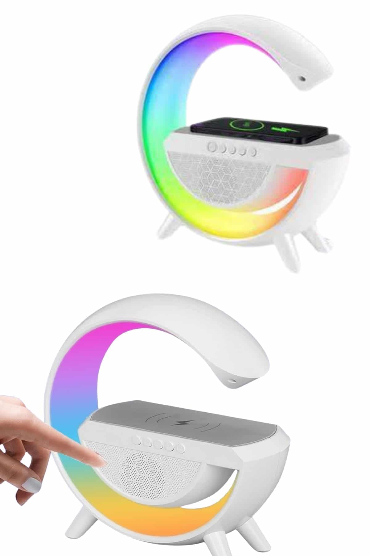 Yeni Nesil Bluetooth Hoparlör Speaker 5.0 Taşınabilir G Şeklinde Powerbankli 5