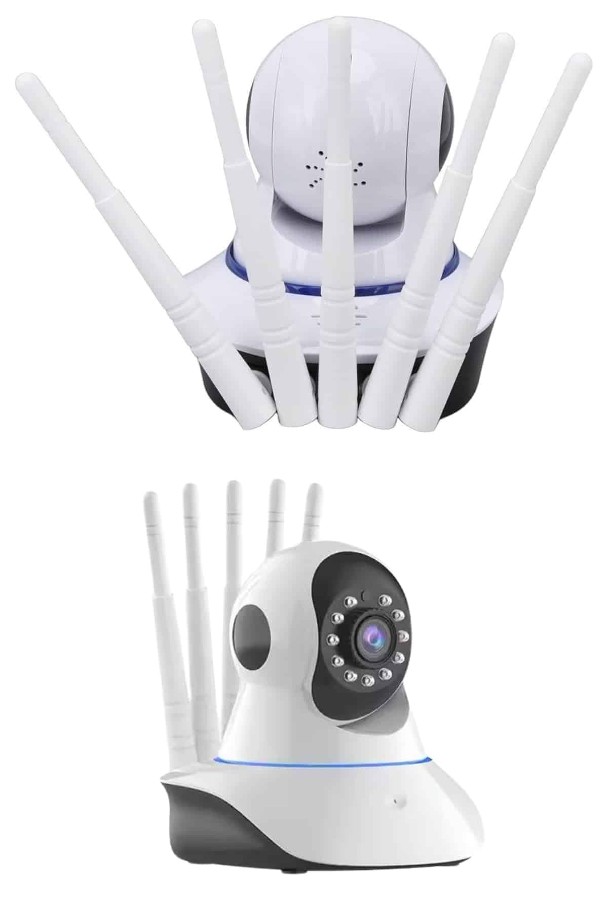 LED Aydınlatmalı 5 Antenli Motorlu 1080P Wifi Kamera Sensörlü 5