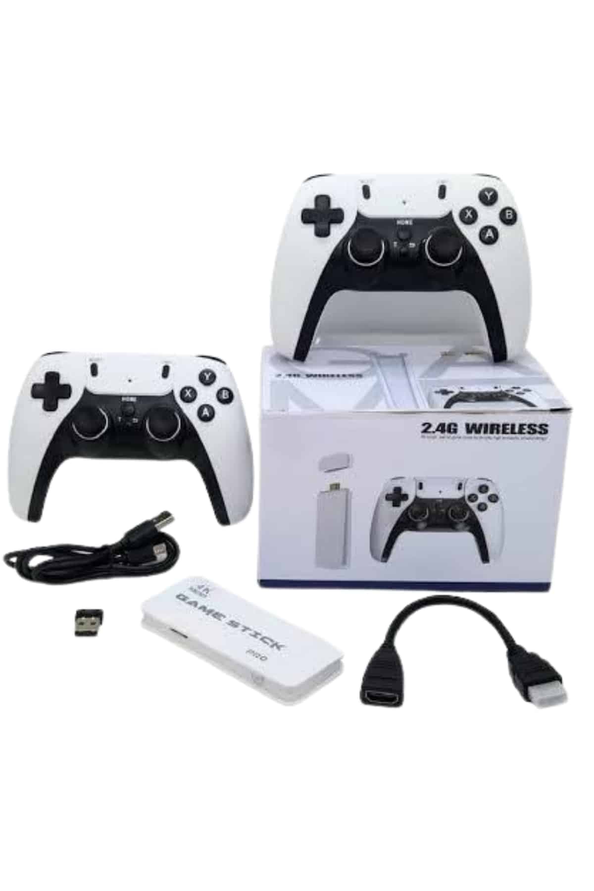 yeni nesil 3D 4K 2000 Oyunlu Game Stick Oyun Konsolu Çift Konsol 5