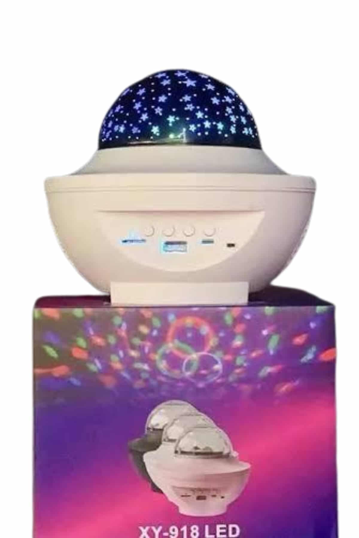 Dönen Işıklı Disko Topu Projektör Müzik Çalarlı Disco Speaker 6