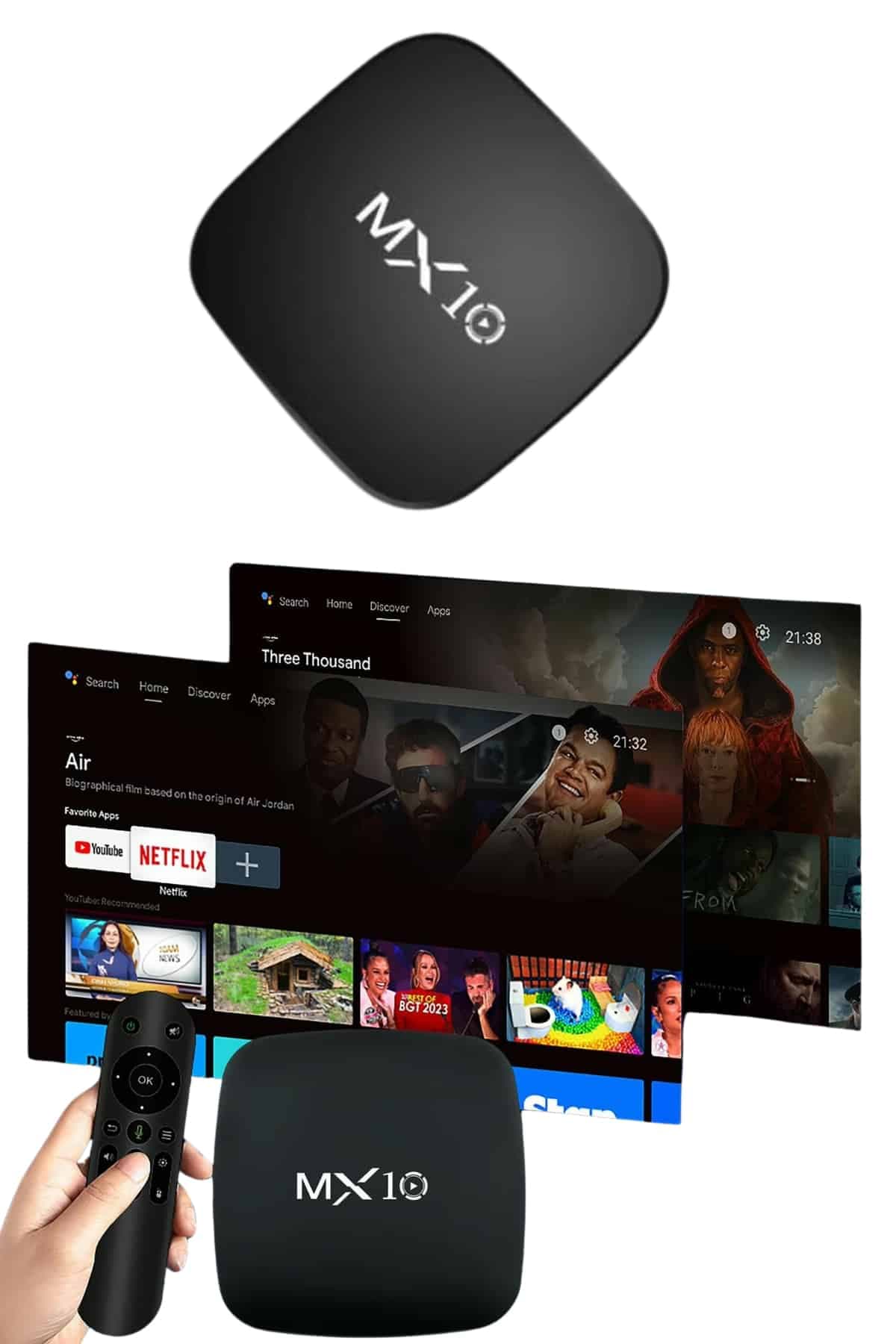 2.4G Wifi Tv Box Medya Oynatıcı TV Uyumlu MX Box Kutusu Android TV 6