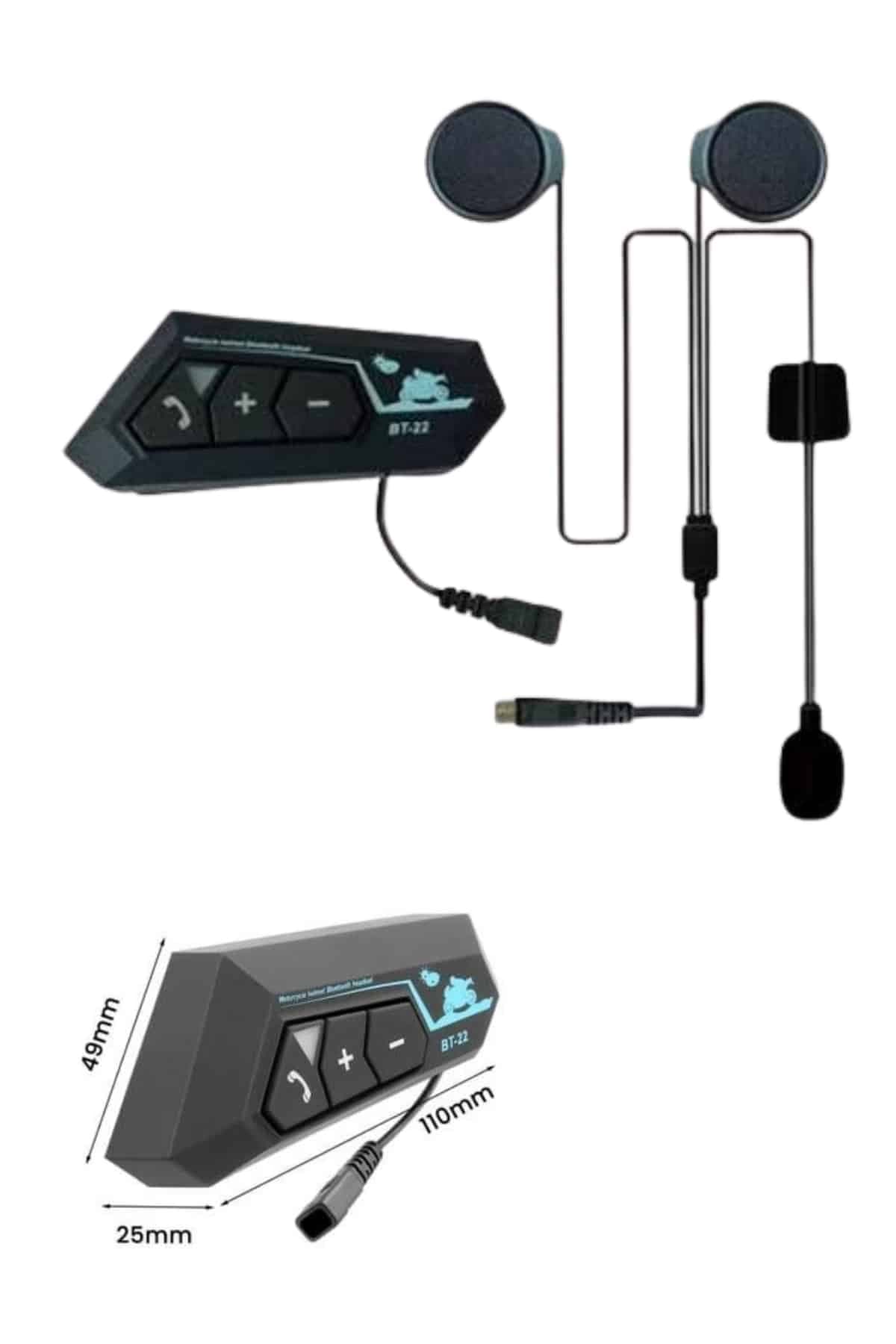 Bluetooth Kask Kulaklığı Intercom 5.0 Bluetooth Android ve İOS Uyumlu 6
