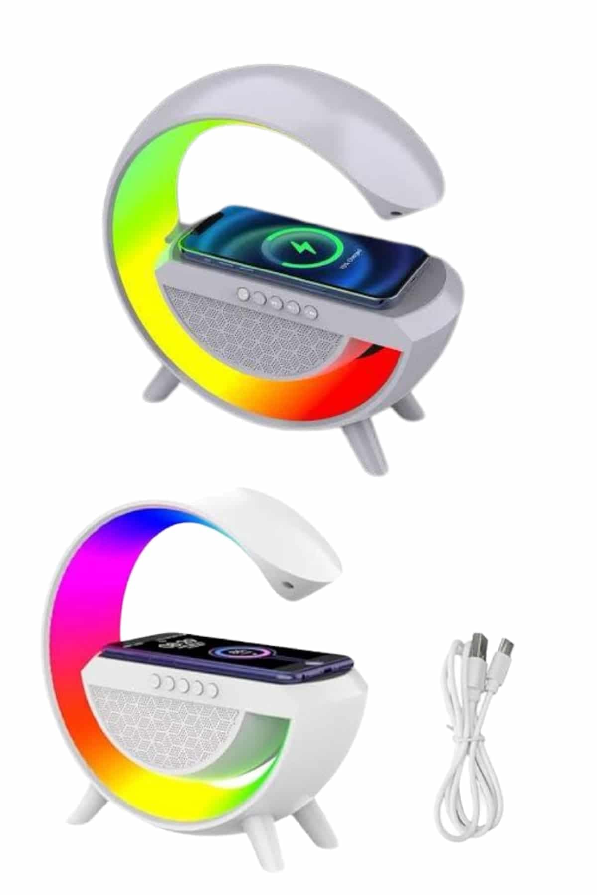 Yeni Nesil Bluetooth Hoparlör Speaker 5.0 Taşınabilir G Şeklinde Powerbankli 6