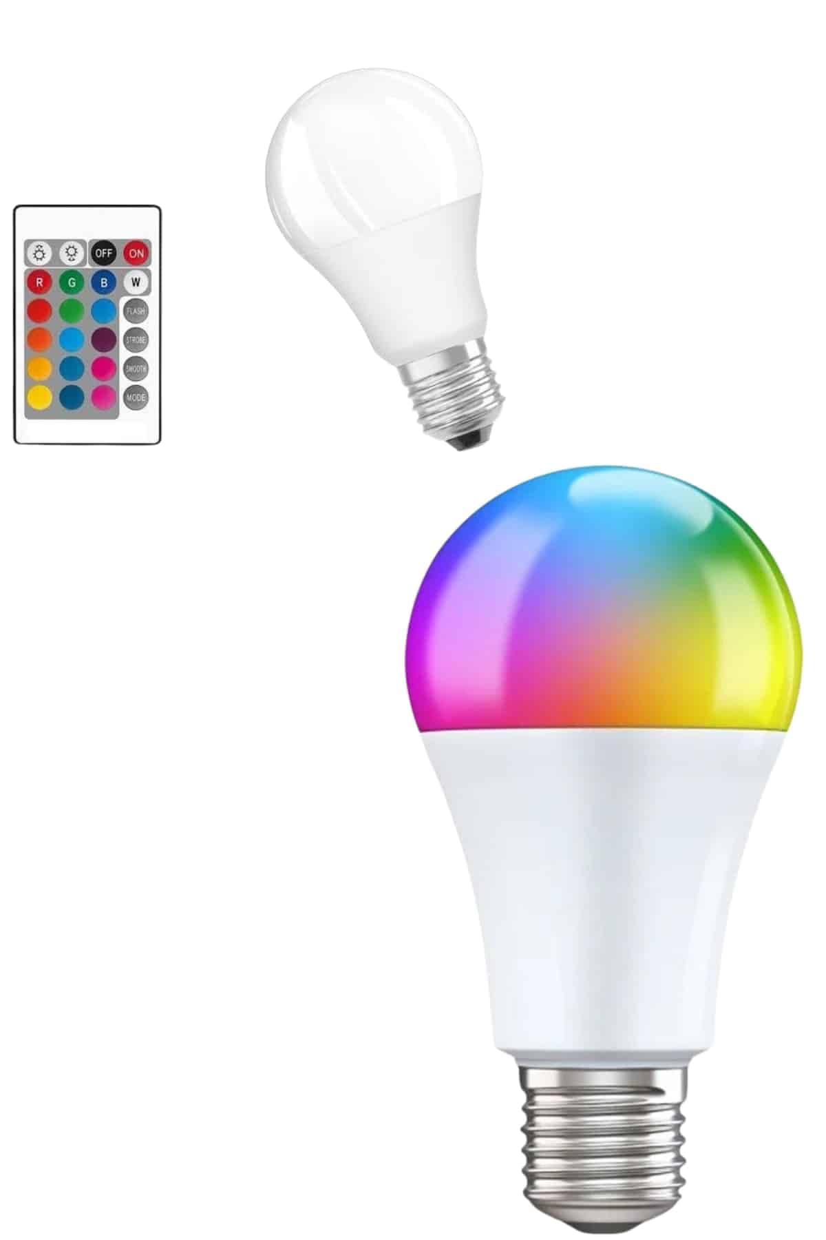 Ayarlanabilir Parlaklık RGB Led Ampul Beyaz Lamba Ve Renkli Ampul 6