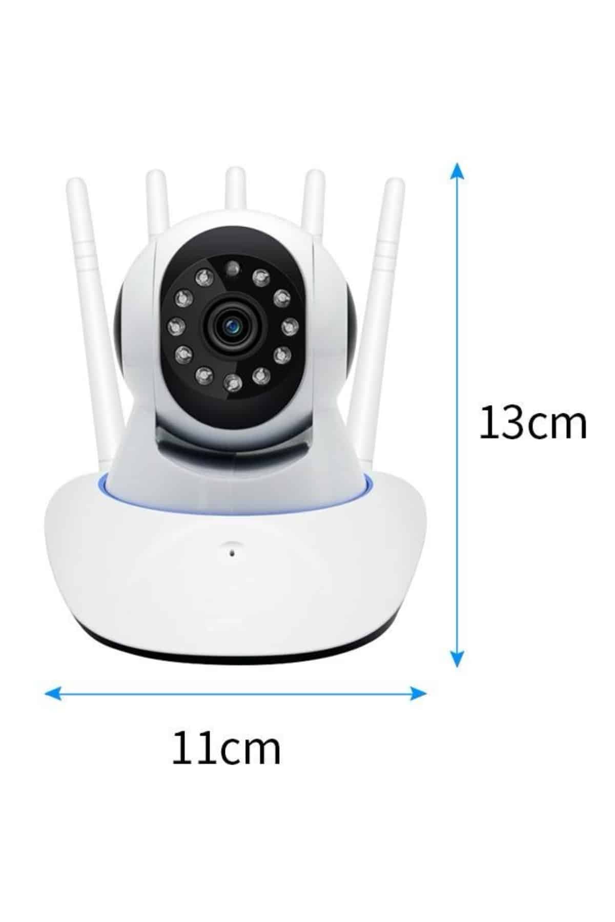 LED Aydınlatmalı 5 Antenli Motorlu 1080P Wifi Kamera Sensörlü 6