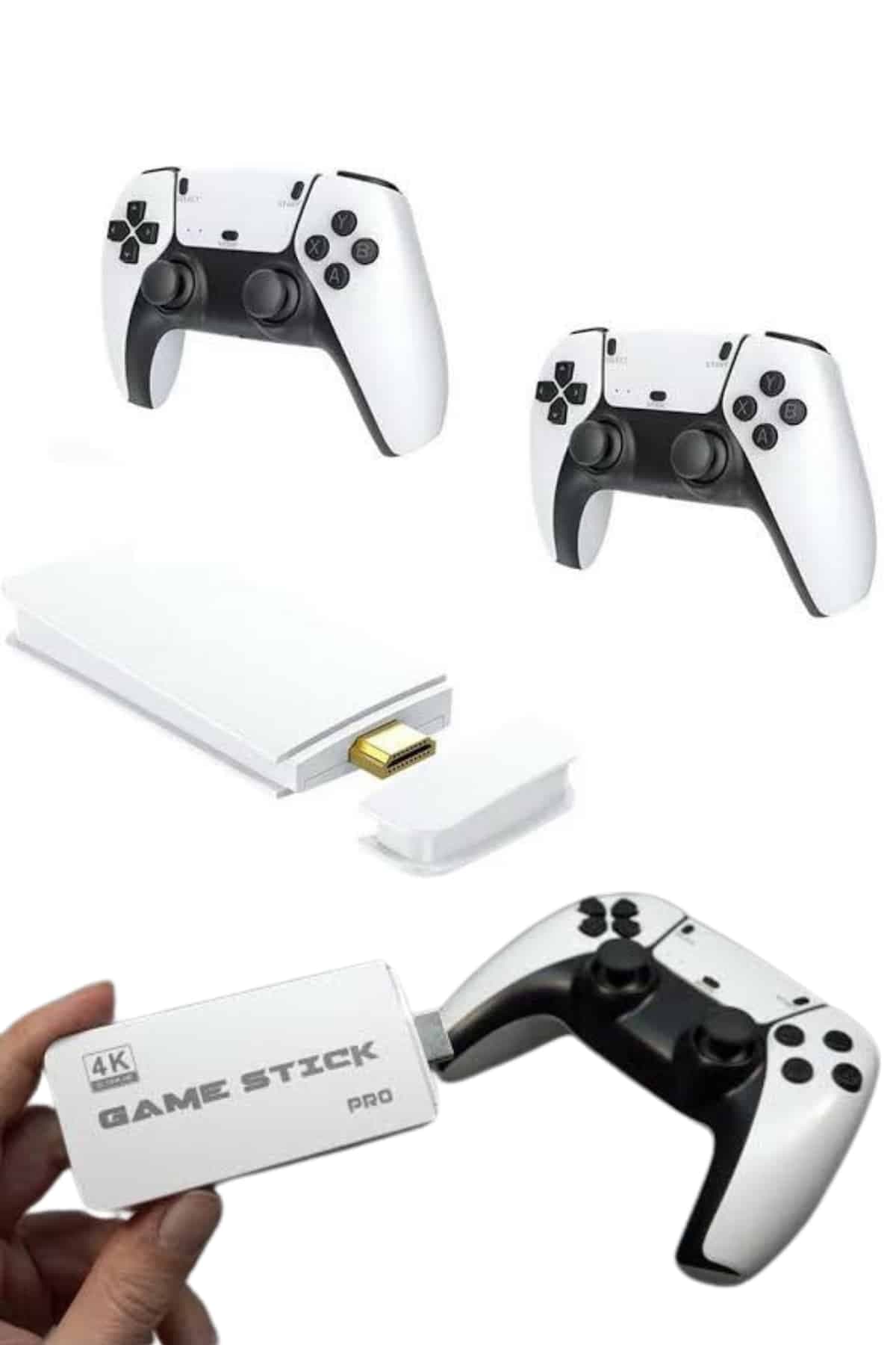 yeni nesil 3D 4K 2000 Oyunlu Game Stick Oyun Konsolu Çift Konsol 6