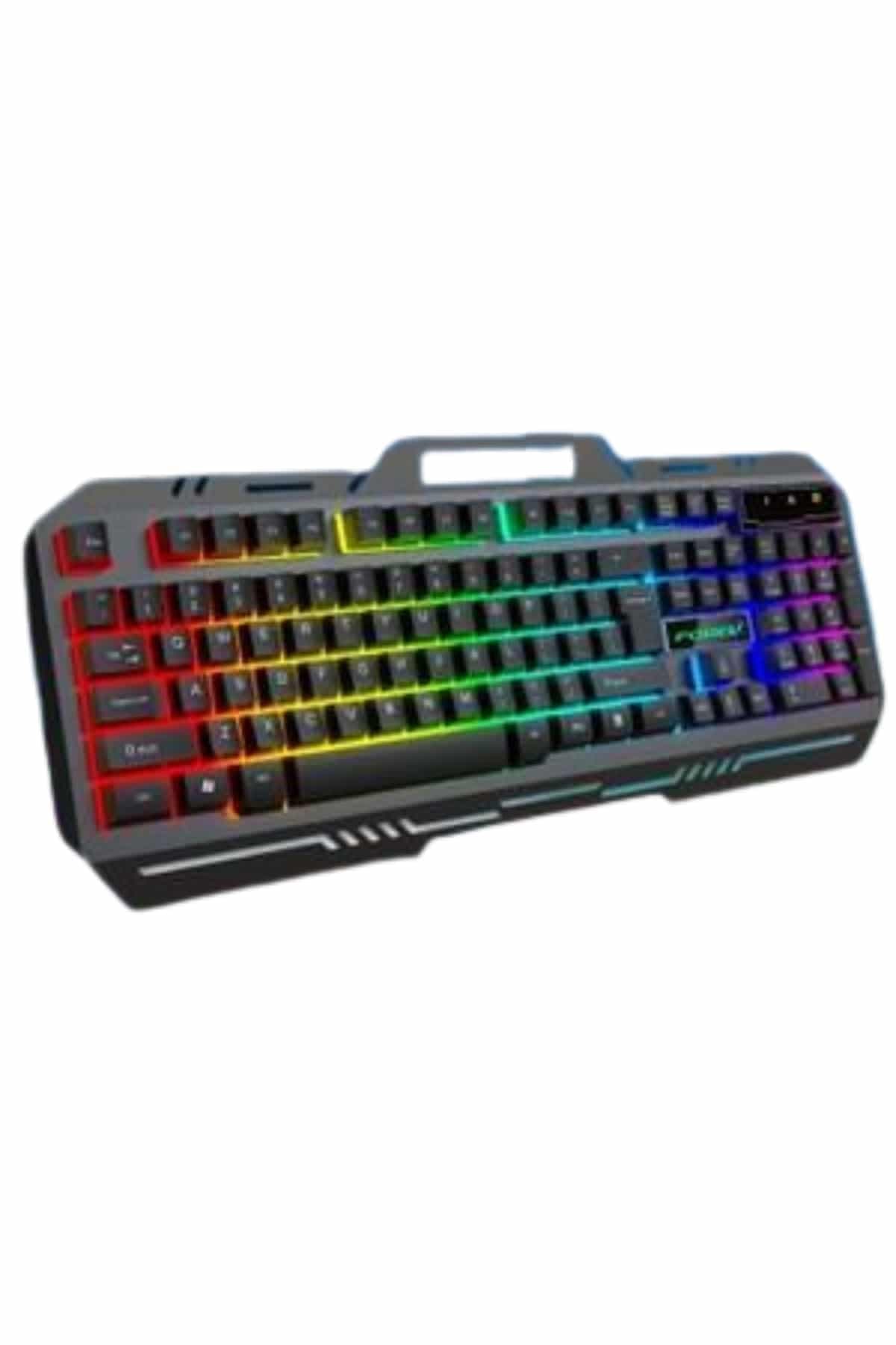 Işıklı Oyuncu Q Klavye Mouse Seti Siyah Gaming Oyuncu Klavye 3