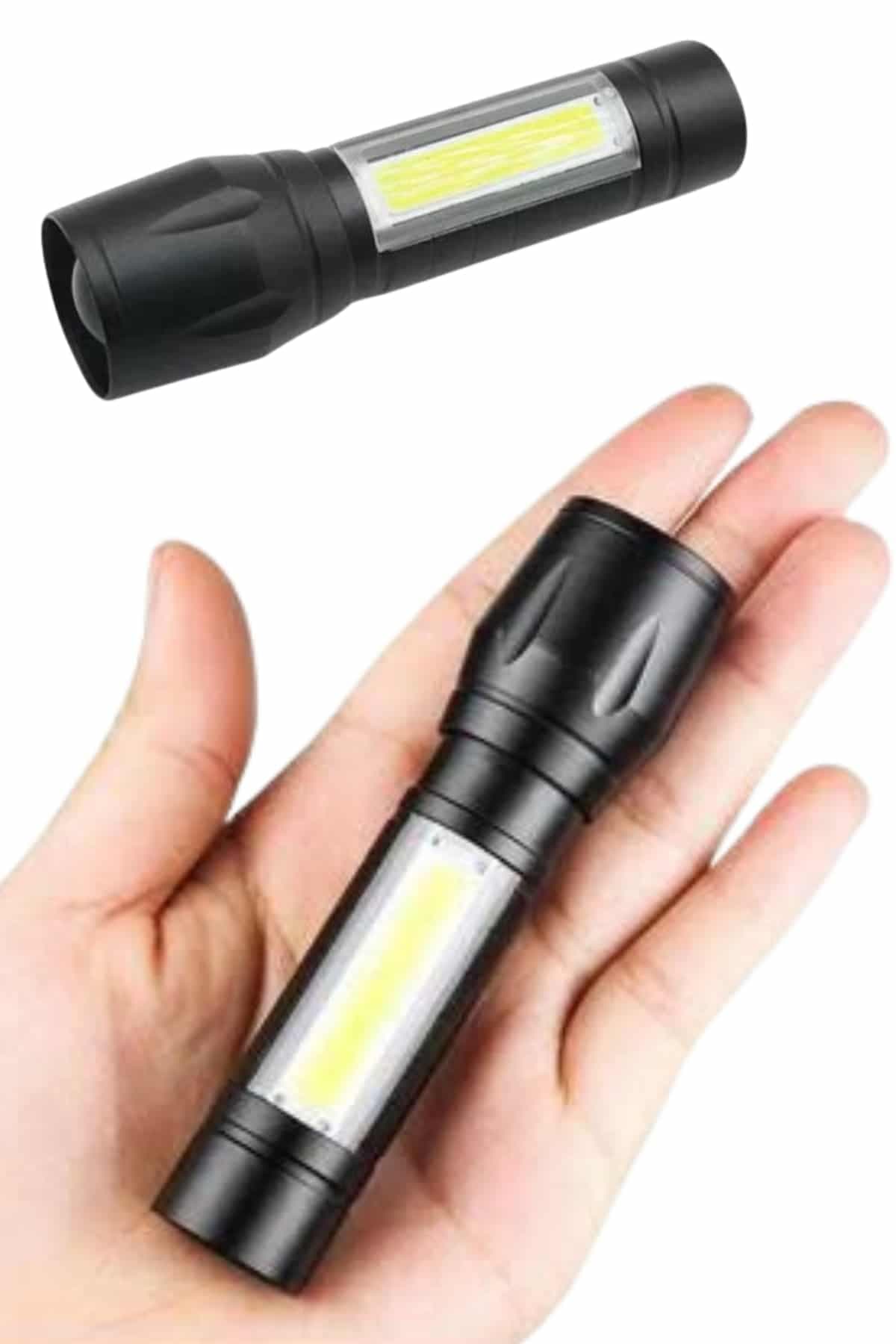 EL Feneri Uzun Menzilli Usb Şarj Edilebilir Kamp Lambası 3
