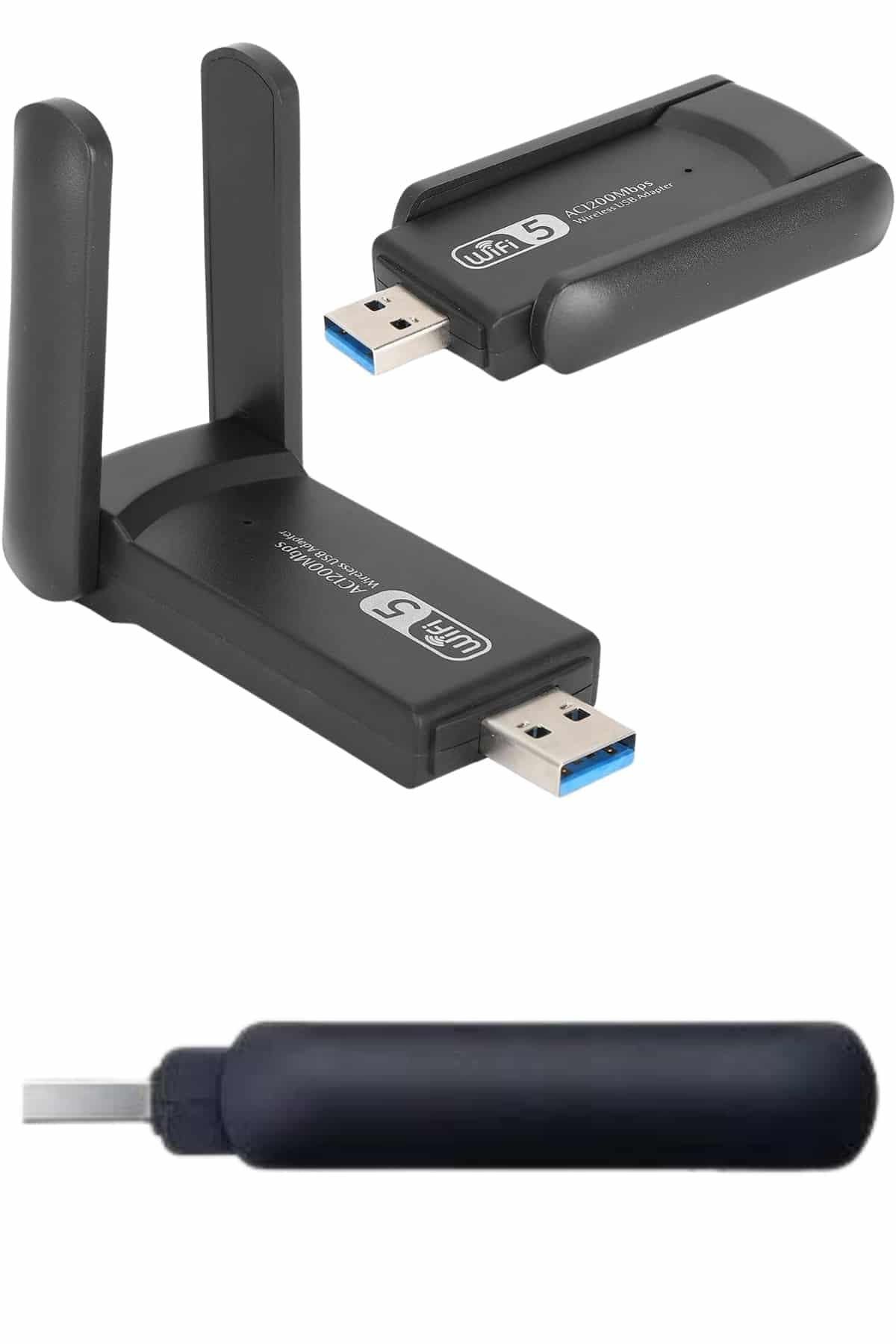 Wifi Alıcı Dual Band Usb 3.0 Adaptör Kablosuz Windows 7/8/10/11 3