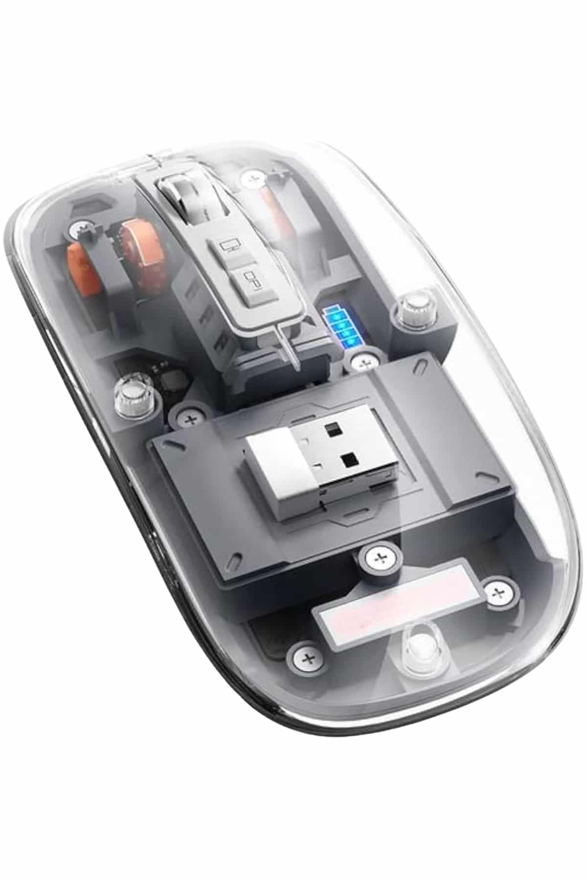 Kablosuz Mouse Fare Şarjlı Bluetooth Wireless Çift Modlu Sessiz 3