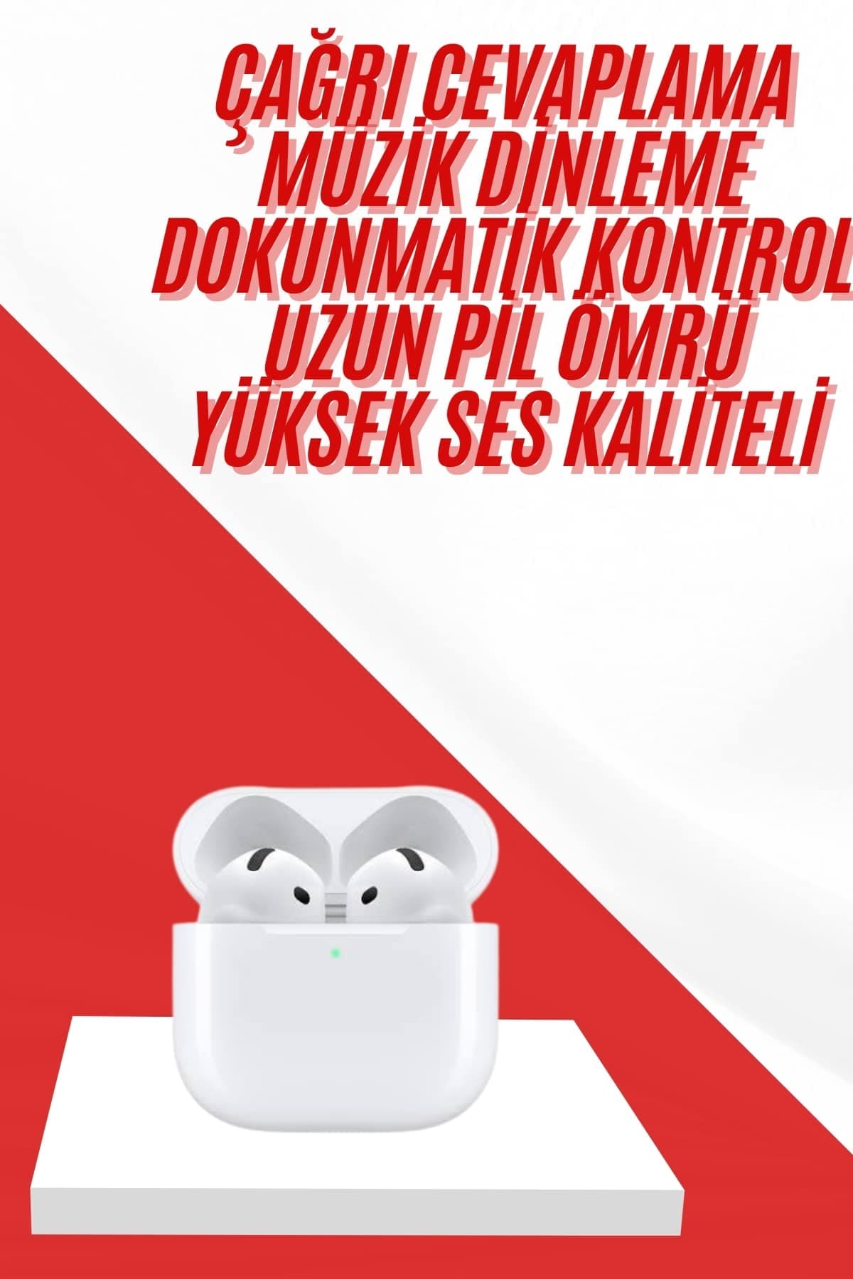 4.Nesil Bluetooth Kulaklık Yüksek Ses Kaliteli Dokunmatik Kontrol Özellikli 3