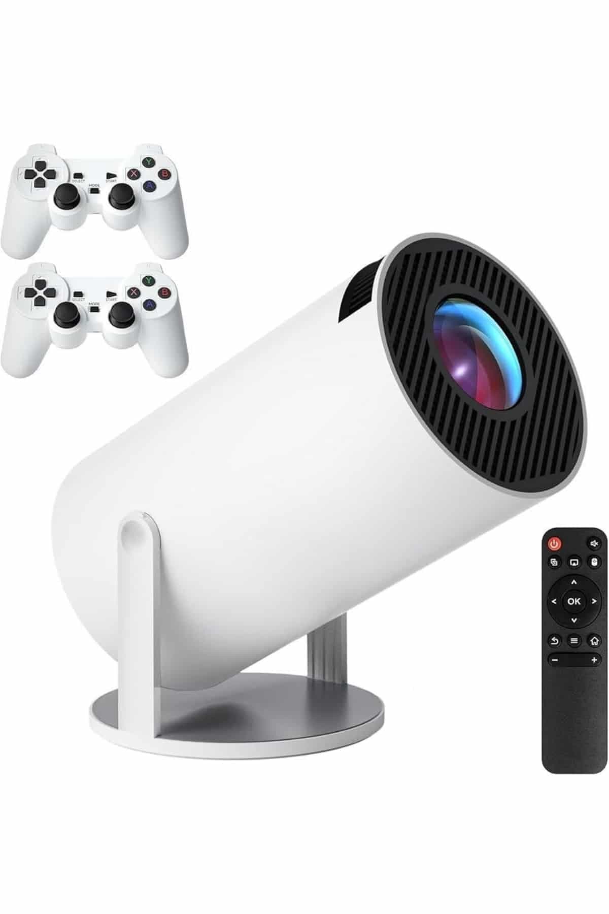 4K Wireless Çift Kollu Kumandalı Oyun Projeksiyonu Retro Video Oyunu 3