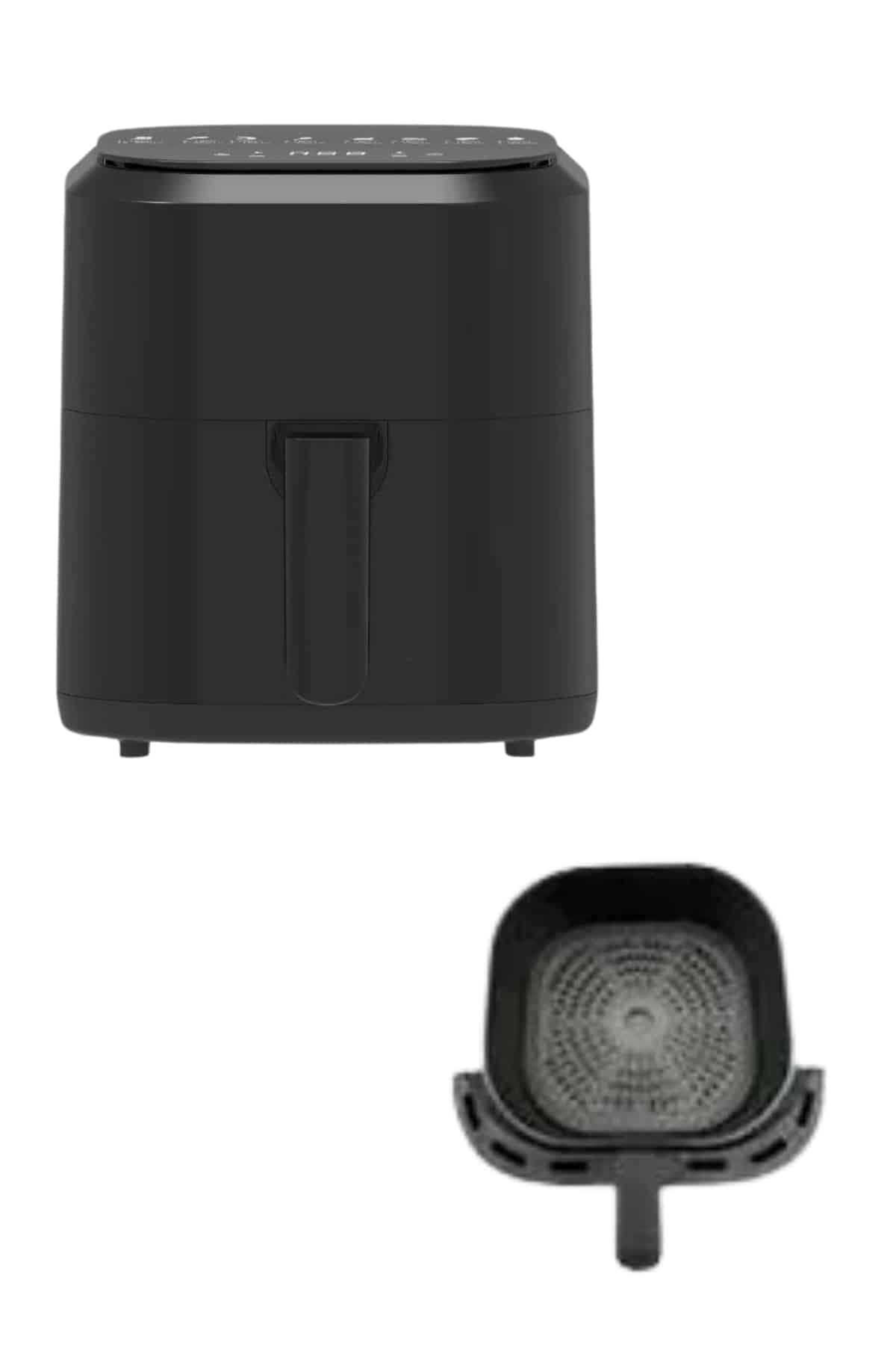4L Airfryer Hazneli Hava Fritözü Yağsız Fritöz Taşınabilir Fırın İşlevi Gören Pratik 3