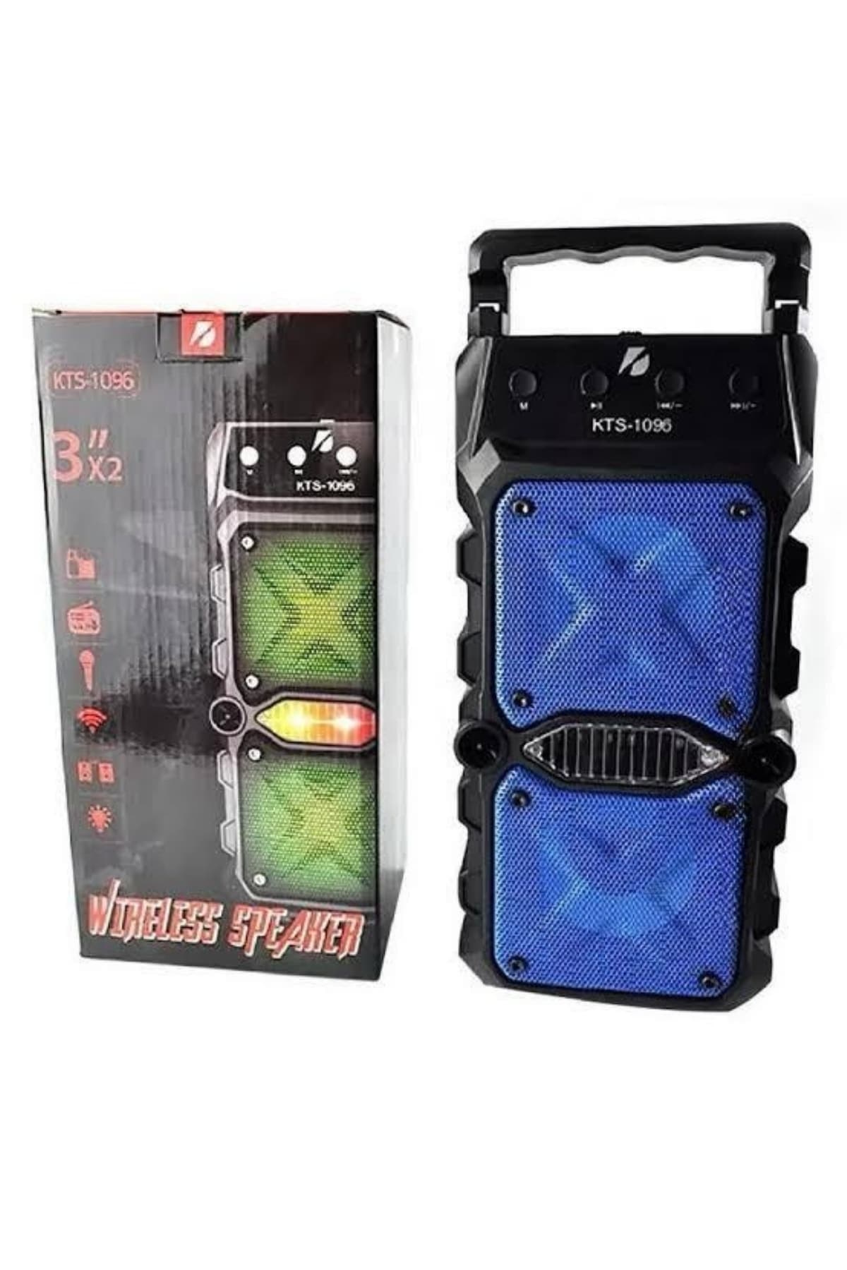 Bluetooth Hoparlör Yüksek Ses Kaliteli Büyük Boy Çift Çıkışlı Ses Bombası 3