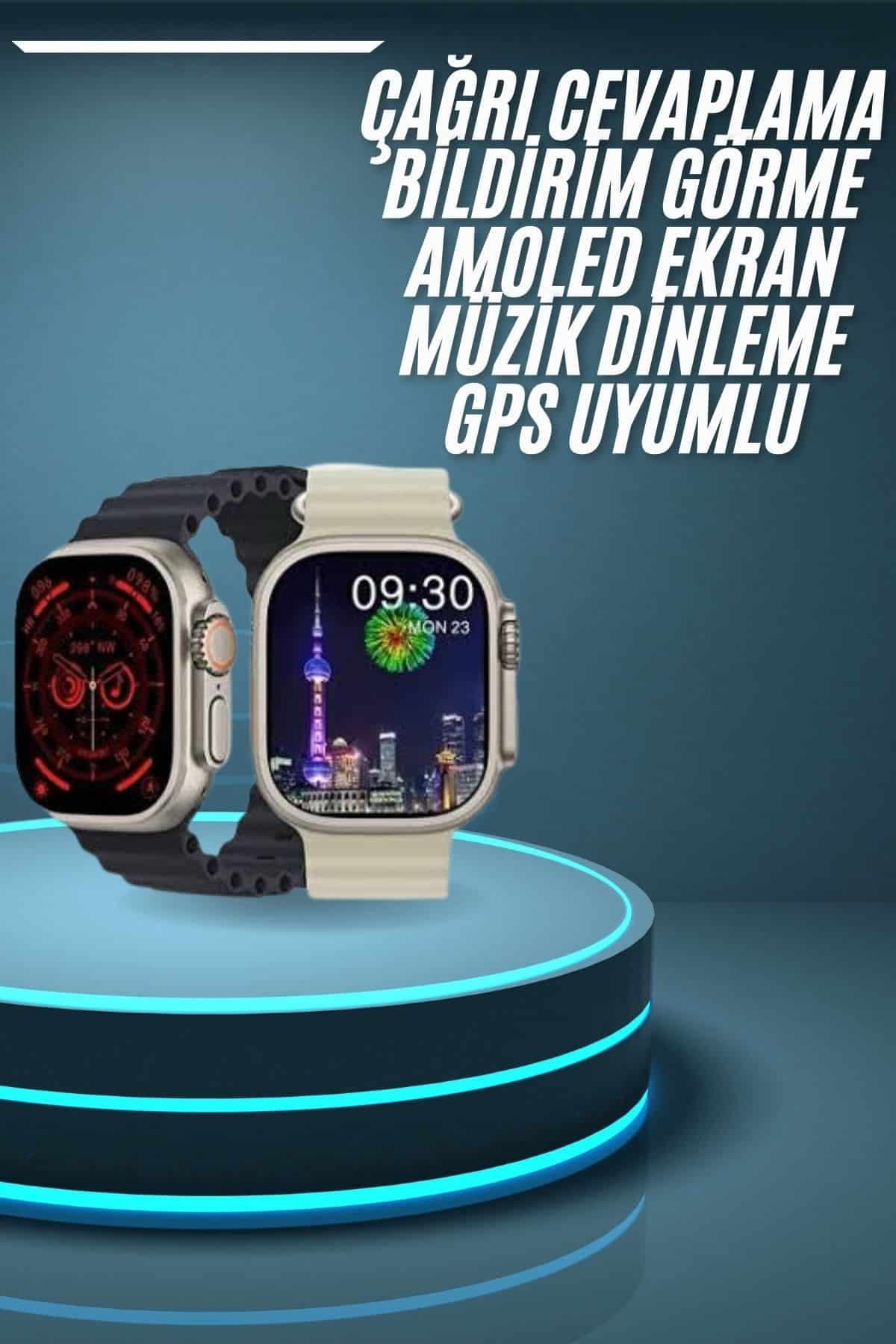 Akıllı Saat Çok Fonksiyonlu Uzun Pil Ömürlü Çağrı Cevaplayabilen Kol Saati 3