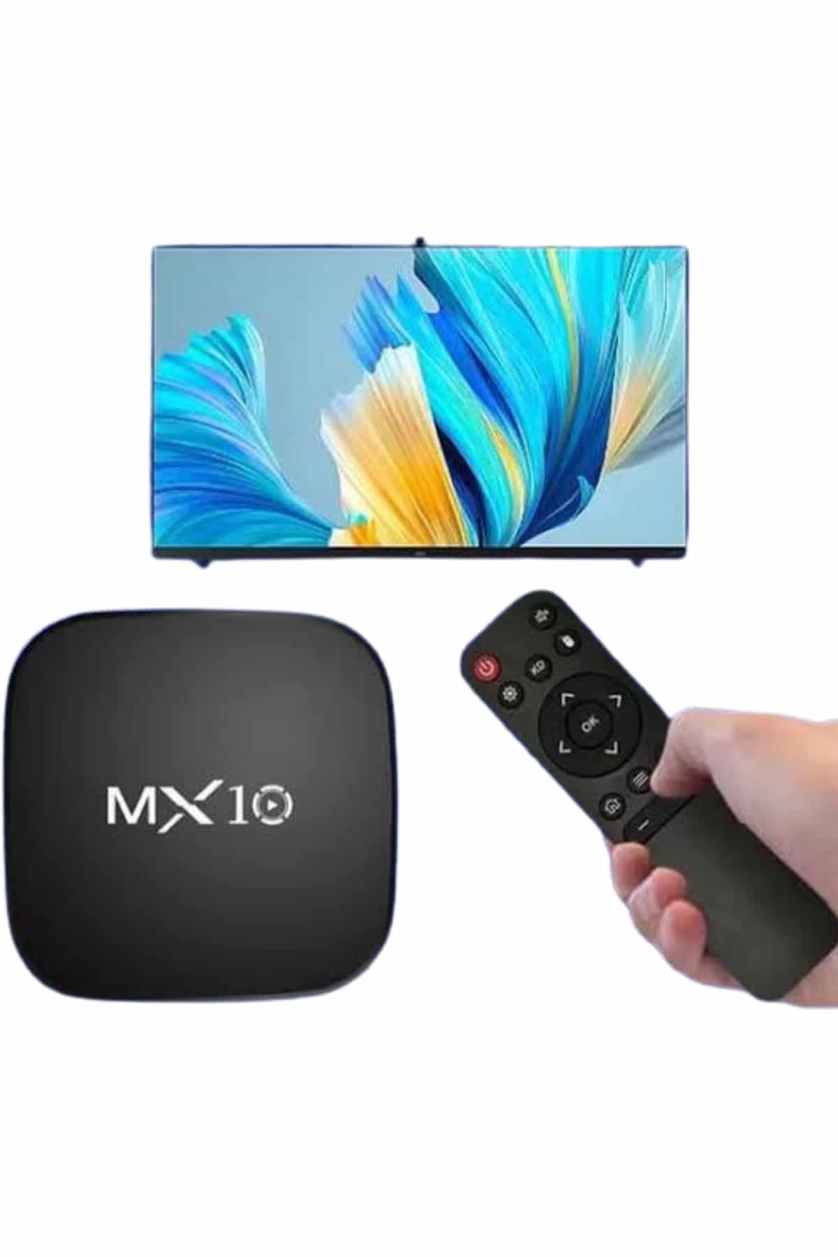 Akıllı TV kutusu Mx Box Android 7.1 TV kutusu 2.4G Wifi 3