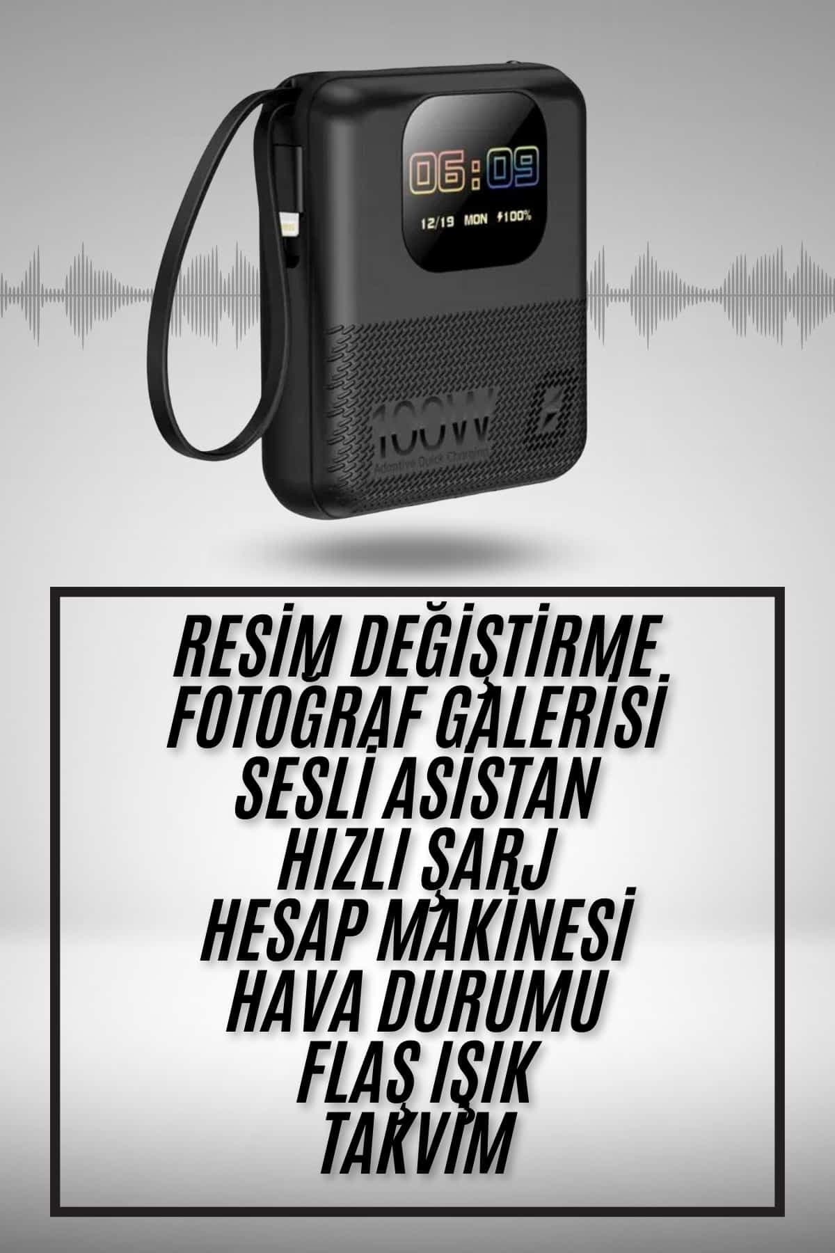 Akıllı Powerbank 10.000 MAH 4 Çıkışlı Taşınabilir Dijital Göstergeli 3