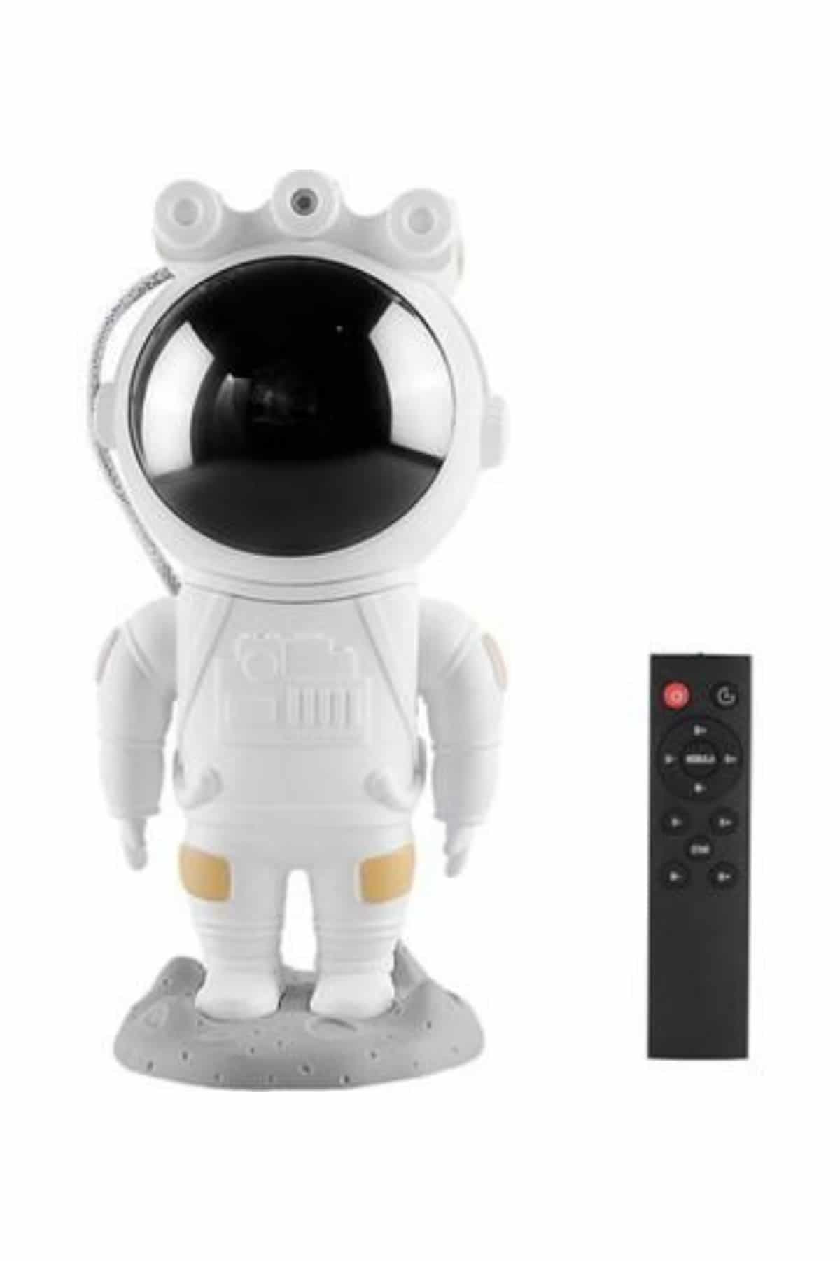 Projeksiyon Astronot Lamba Speaker Sevimli Astronot Bluetooth Hoparlör 3