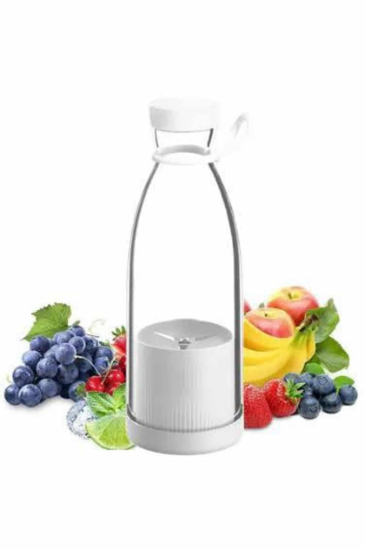 Taşınabilir Kablosuz Şarjlı Kişisel Smoothie El Blender Mini Meyve Sıkacağı 3