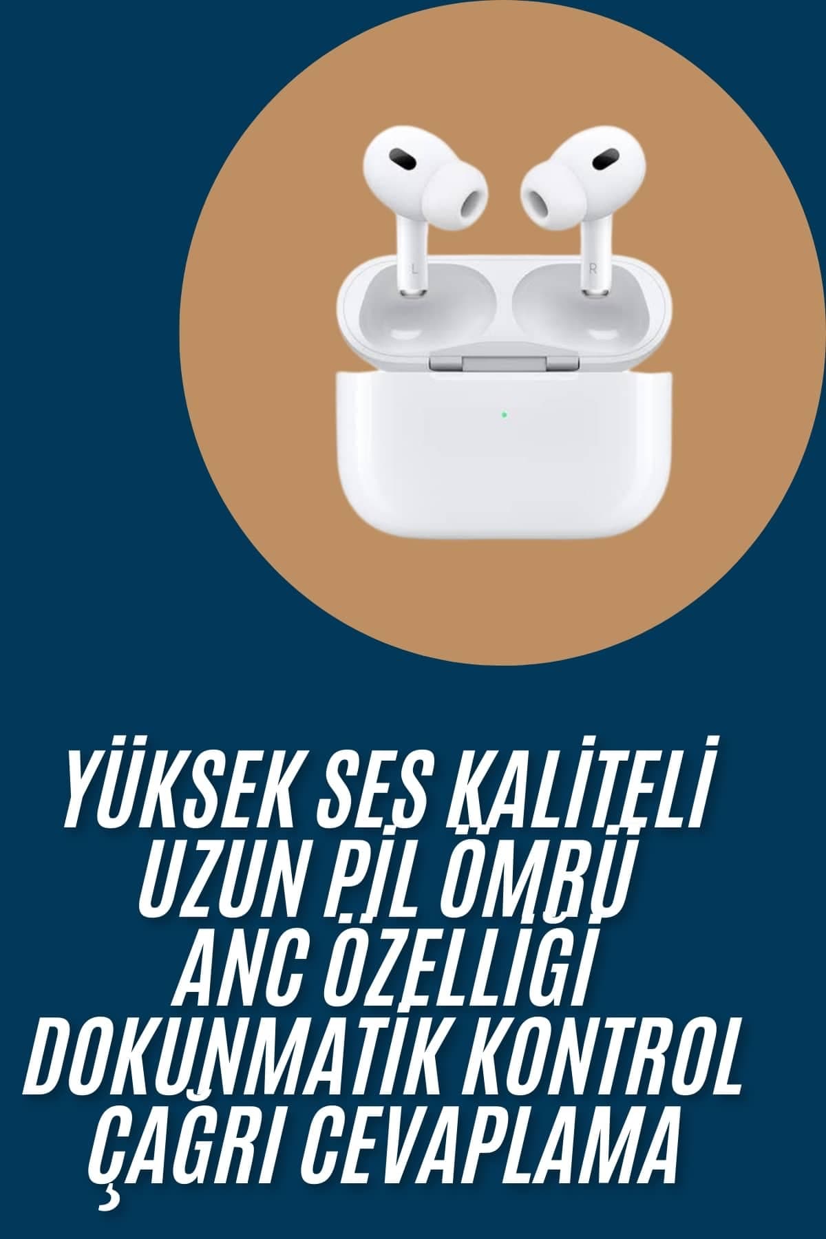 Yeni Nesil Pro Bluetooth Kulaklık Android ve İOS Uyumlu Dokunmatik Kontrol 3