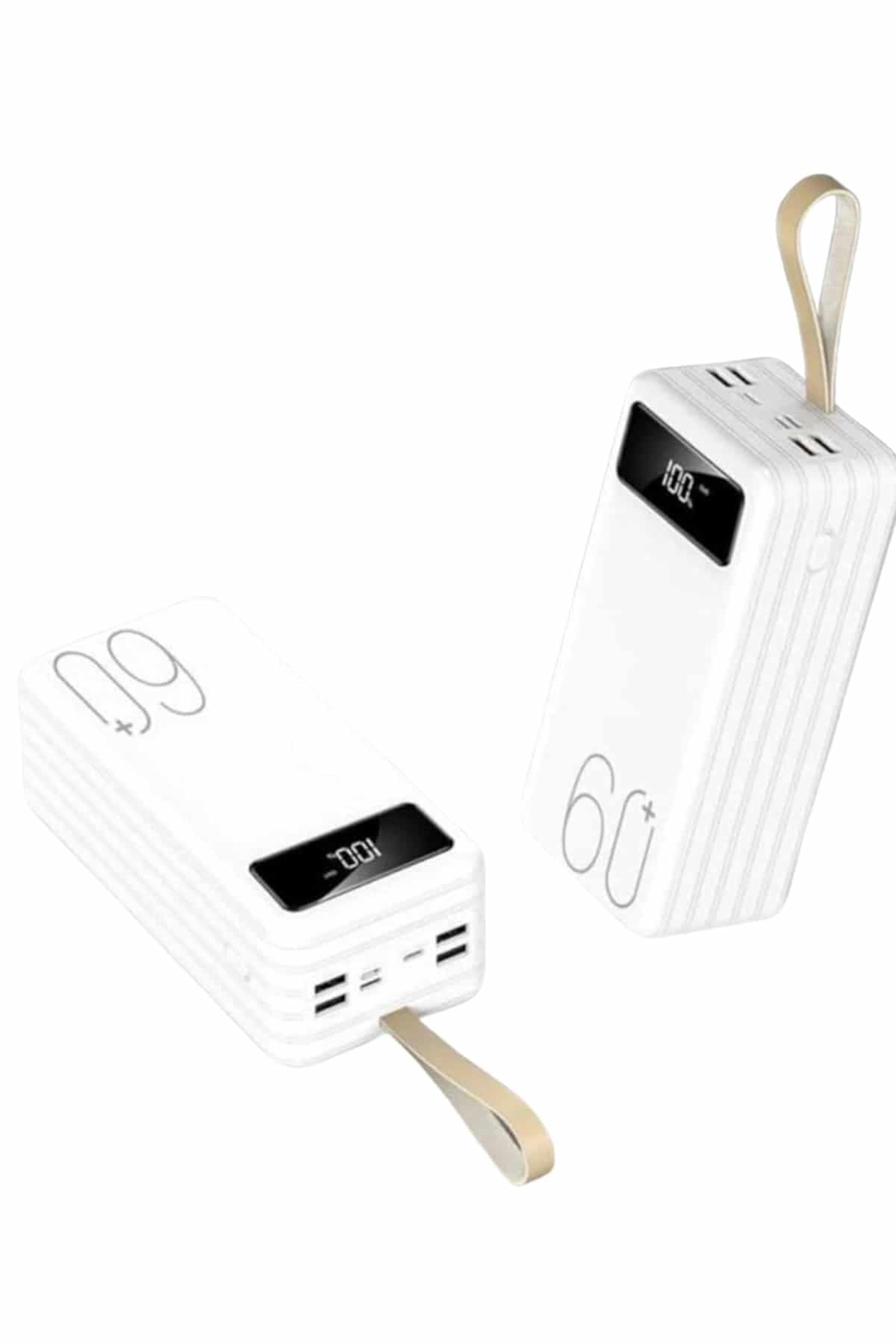 Powerbank 60.000 Mah Taşınabilir Şarj Hızlı El Fenerli Dijital Göstergeli 3