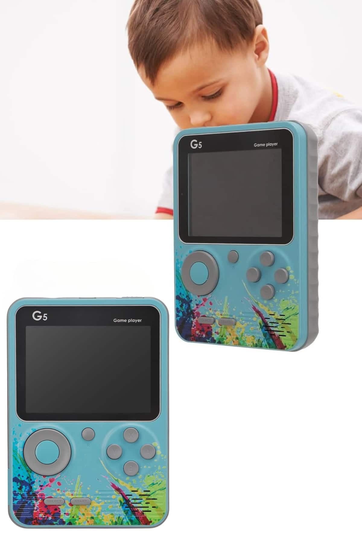 Televizyona Bağlanan Çift Joystick Retro Oyun Konsolu 500 Oyun 3.0 İnç LCD 4