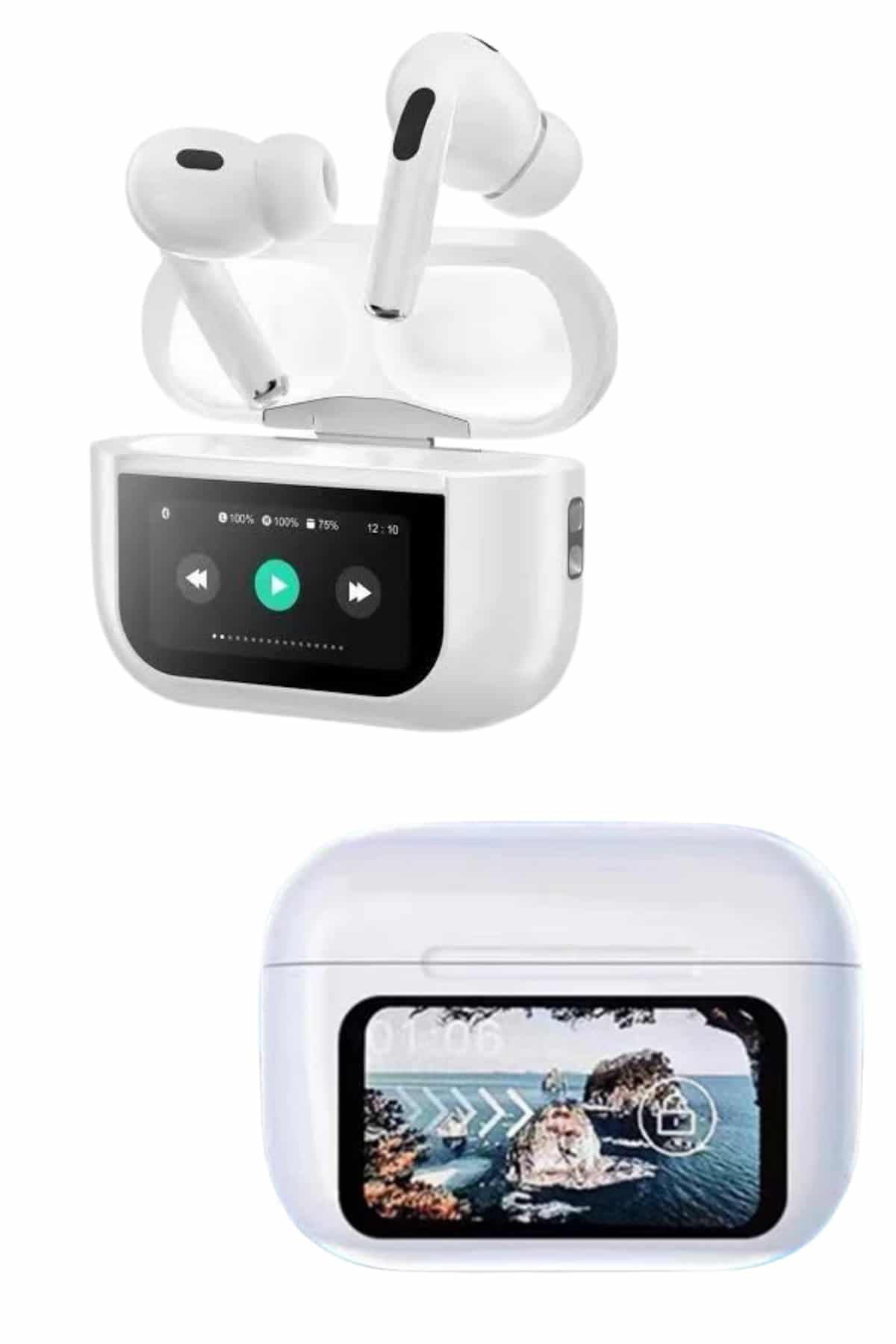 Dokunmatik Ekranlı ANC/ENC Yeni Nesil Pro Bluetooth Kulaklık Dokunmatik Ekran 5