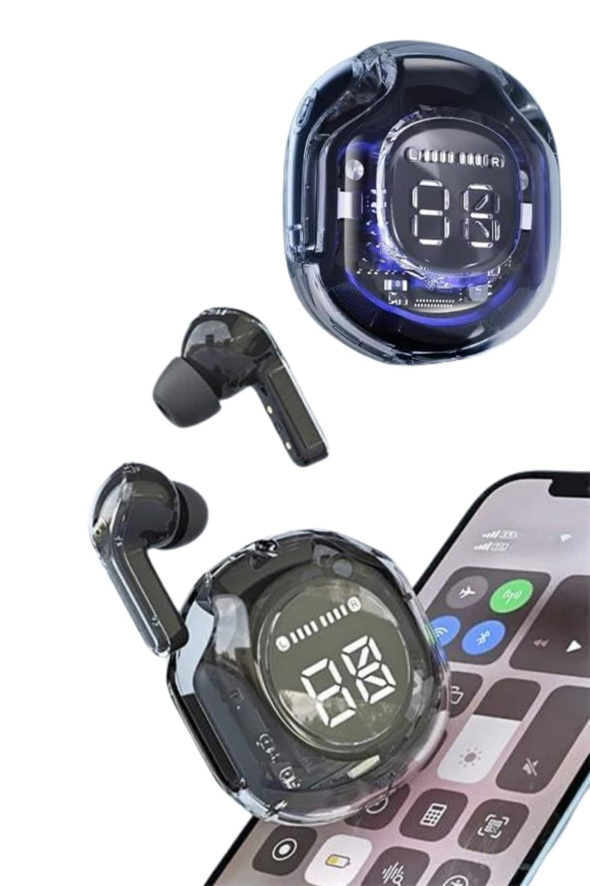 Ultrapods Led Göstergeli Oyuncu Kulaklığı ANC Destekli Bluetooth 5.3 6