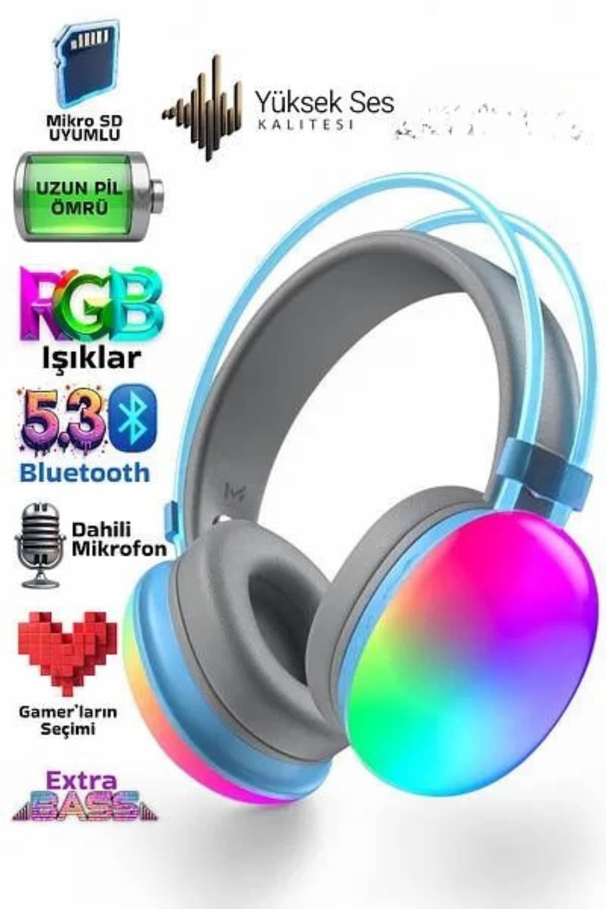 Unısex Yüksek Ses Kaliteli Yumuşak Kılıflı Kablosuz Kulak Üstü Bluetooth Kulaklık 4