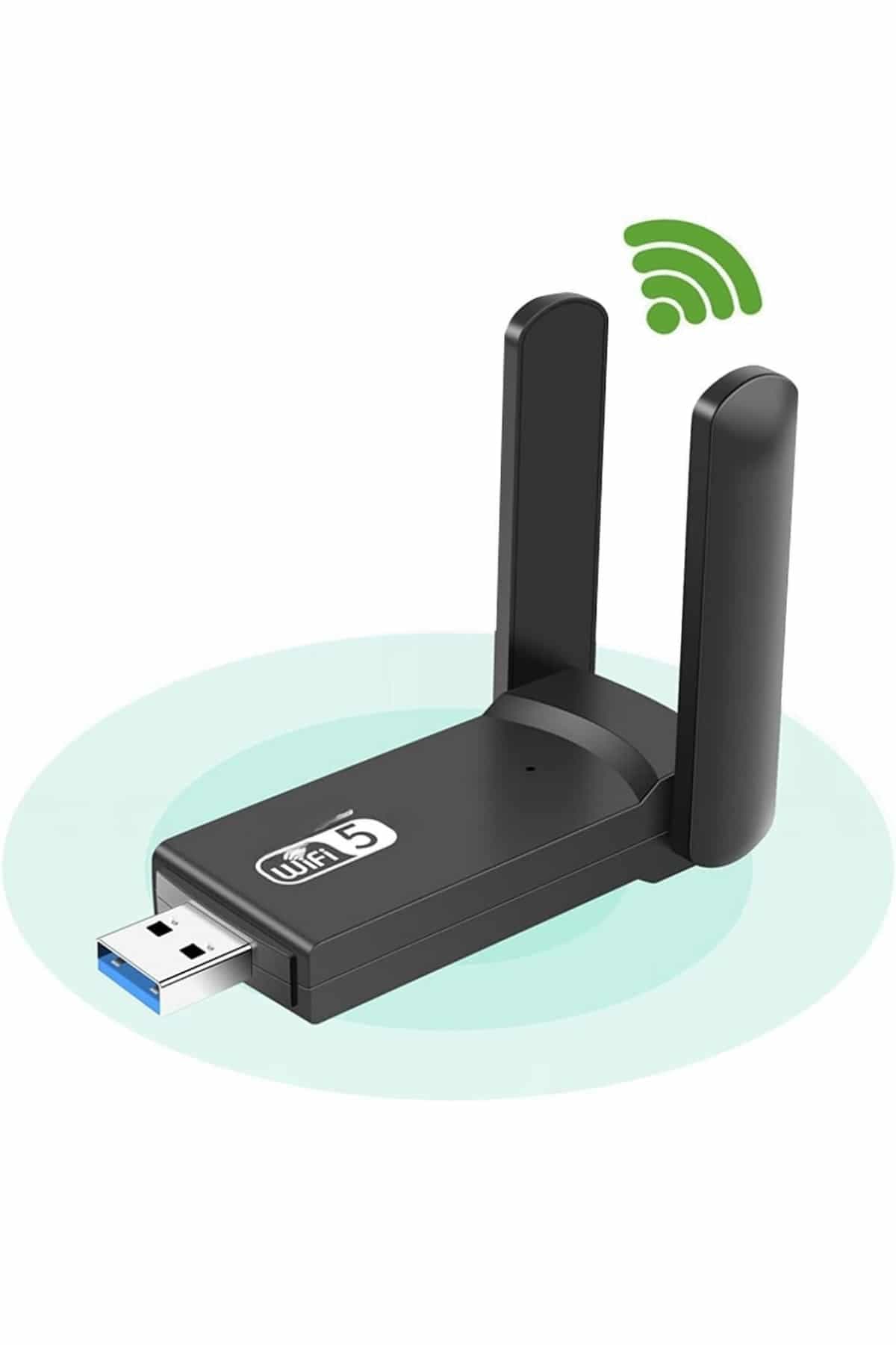 Wifi Alıcı Dual Band Usb 3.0 Adaptör Kablosuz Windows 7/8/10/11 4