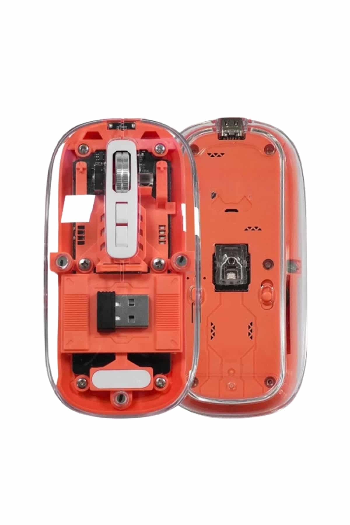 Kablosuz Mouse Fare Şarjlı Bluetooth Wireless Çift Modlu Sessiz 4