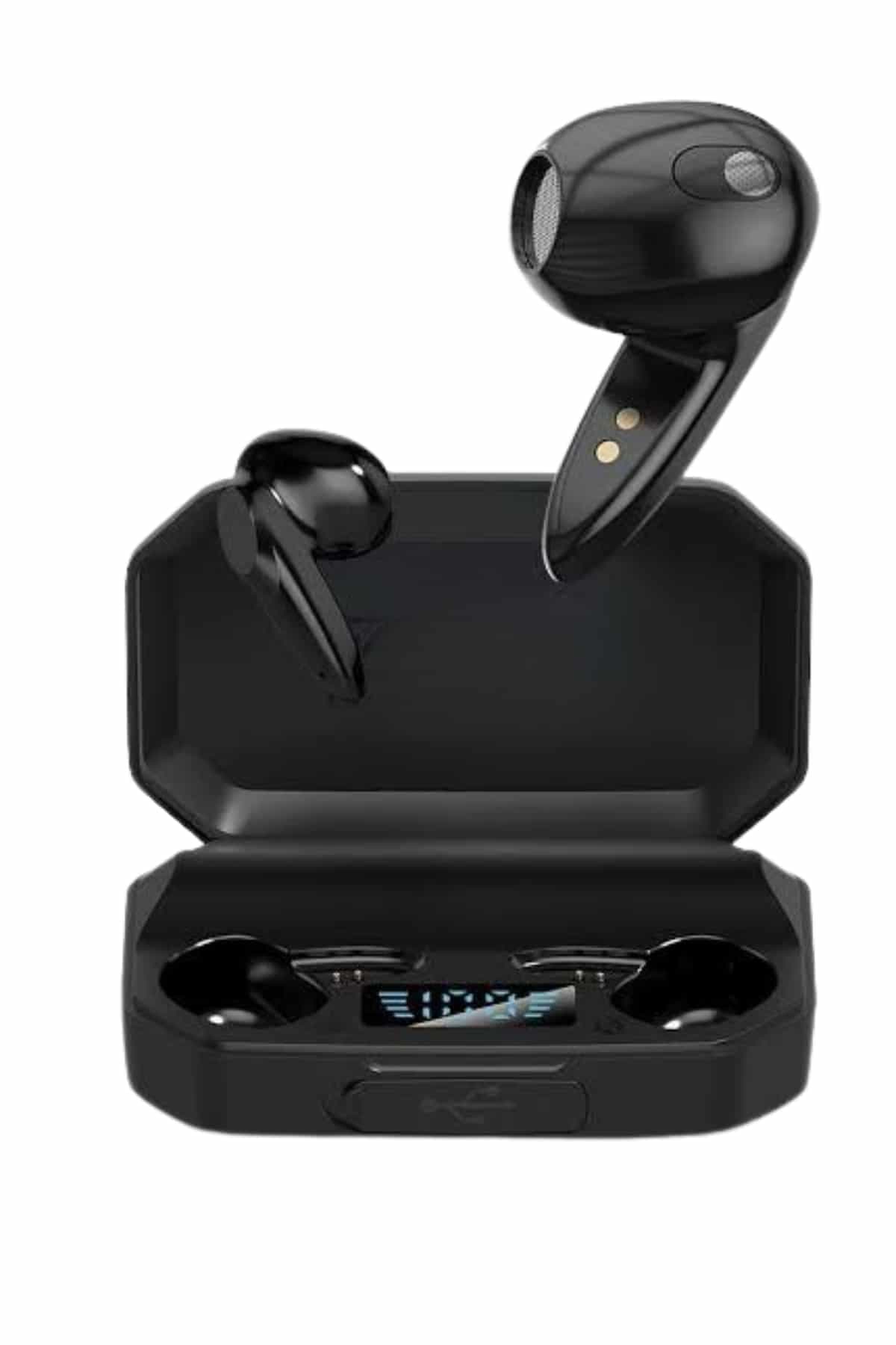 Rgb Işıklı Çift Mikrofonlu Siyah Profesyonel Oyuncu Kulaklığı Kablosuz Kulakiçi 4