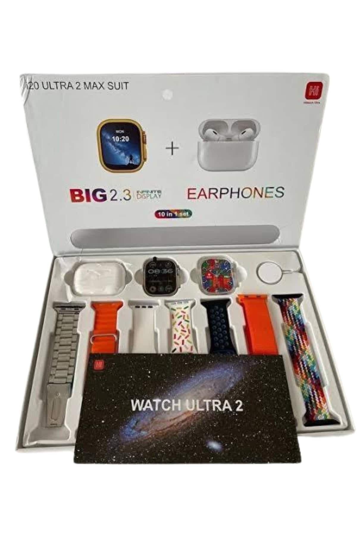 9 Ultra Akıllı Saat 49mm 2inç Ekran 7 Kordonlu ve Bluetooth Kulaklık 4
