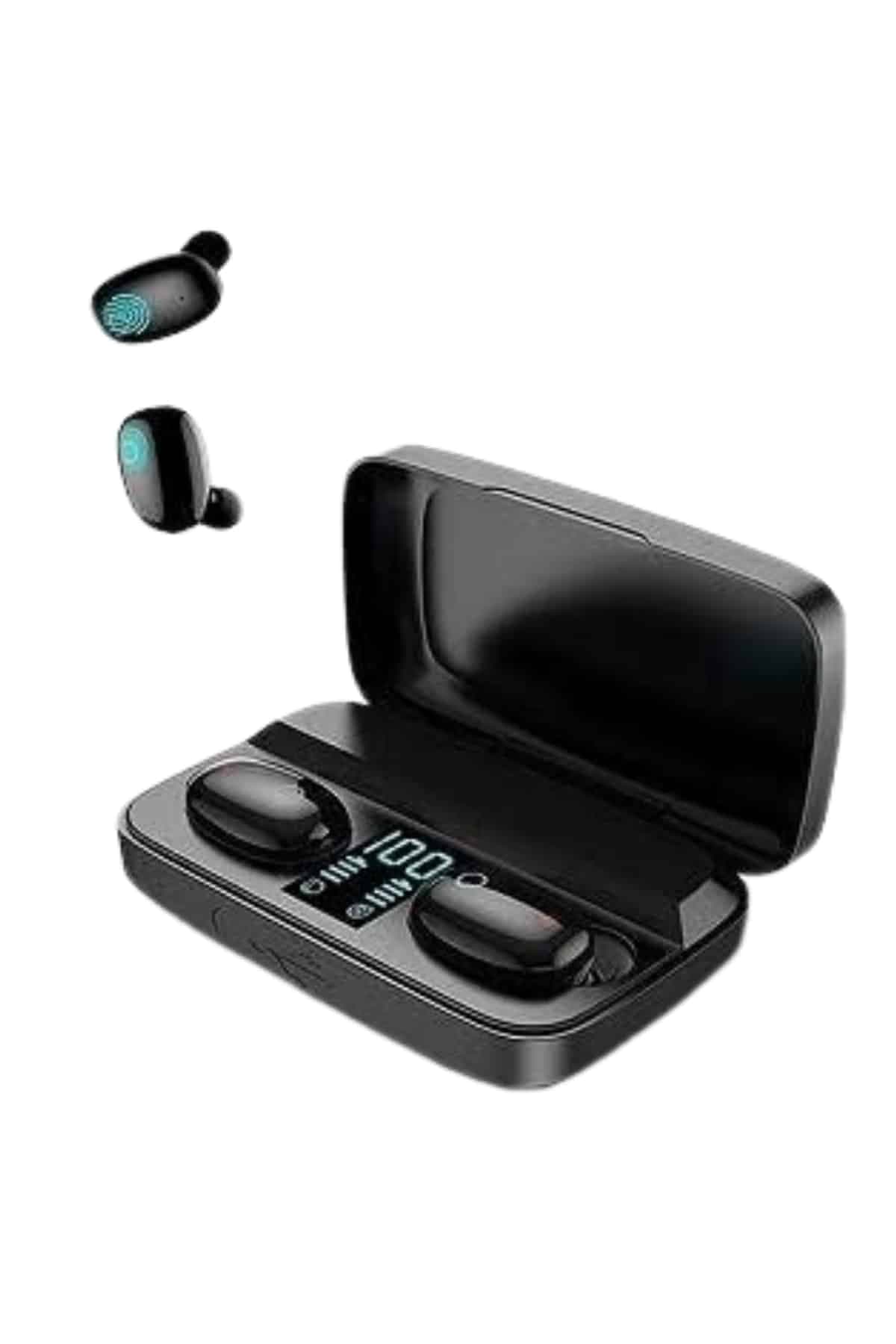 Kablosuz Bluetooth Kulaklık Android ve İOS Uyumlu Led Göstergeli Powerbankli 4