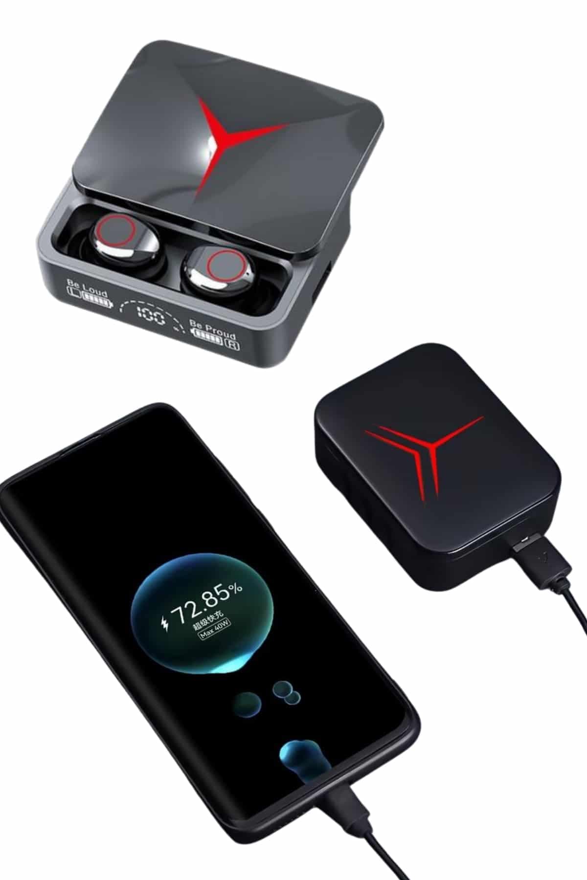Kablosuz Bluetooth Kulaklık Powerbank Özellikli Göstergeli Hd Mikrofon 4