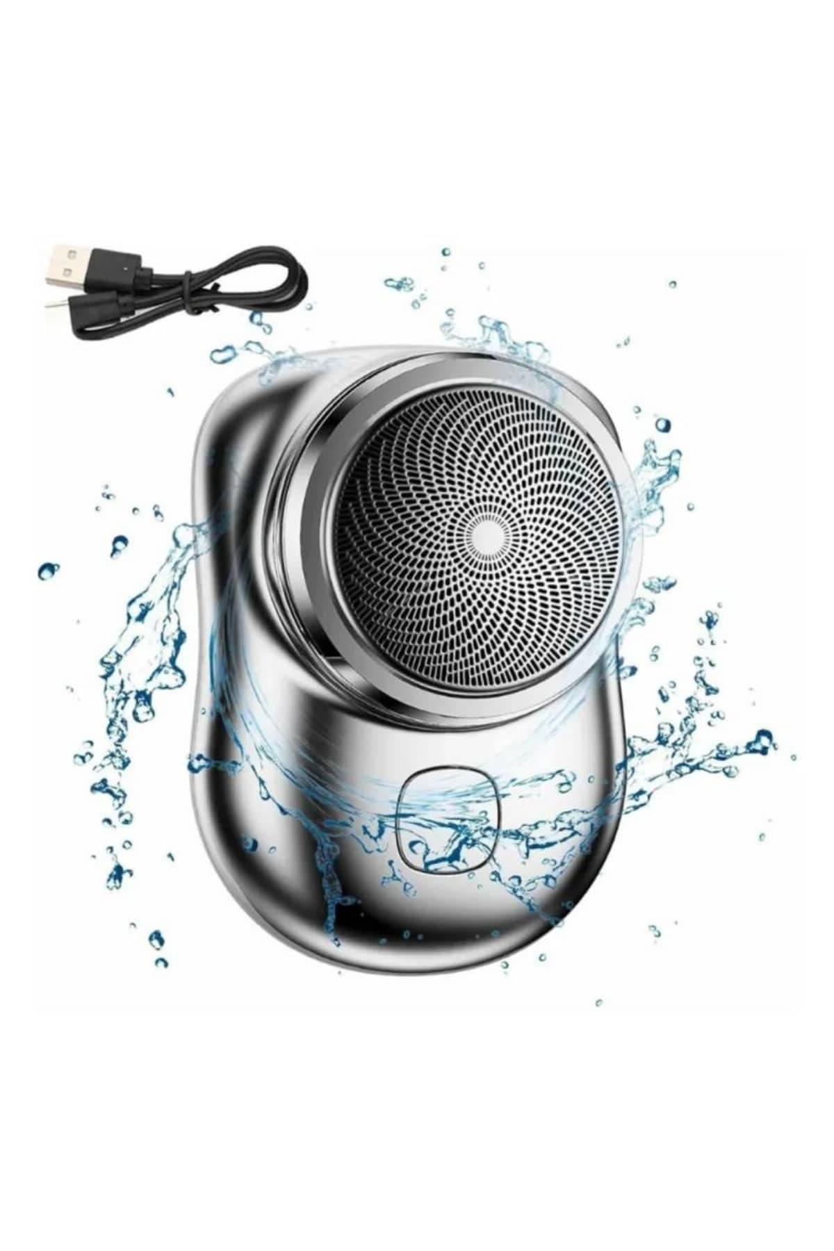Mini Sıfır Sakal Yanak Tıraş Makinesi USB Şarjlı Sıfır Sakal Taşınabilir Korumalı 4
