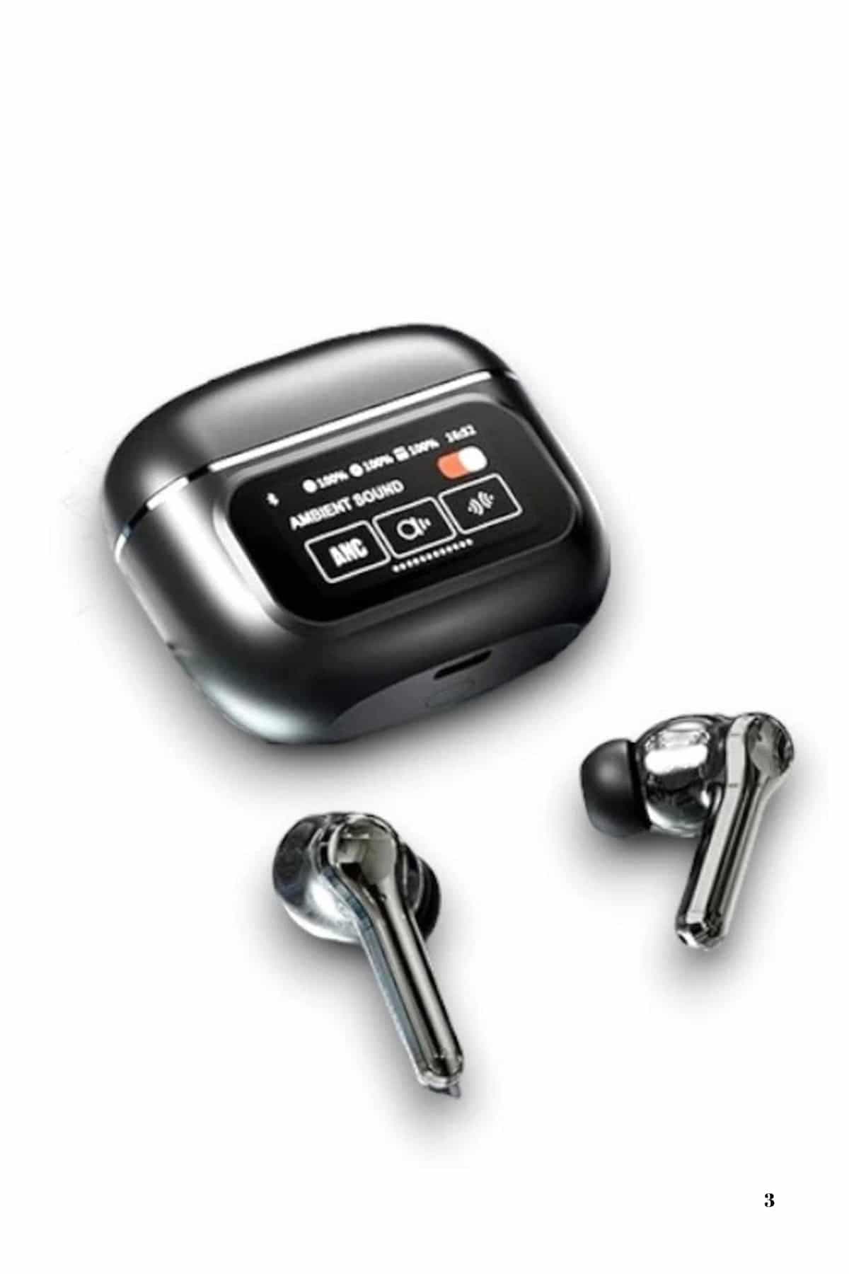 2.Nesil Pro Ekranlı Sesli Görüşme Yapabilen Kablosuz Bluetooth Kulaklık 4